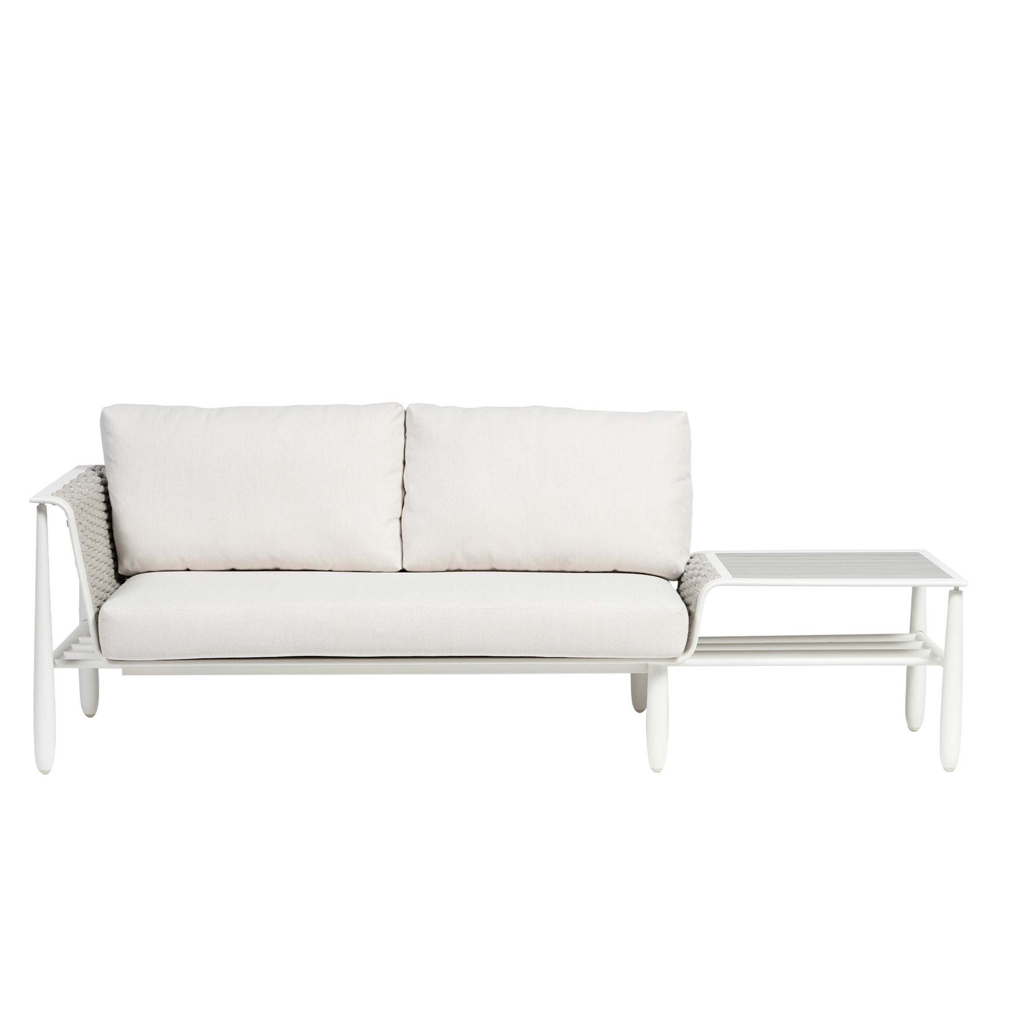 Diva Left Arm Loveseat w/ Corner Table