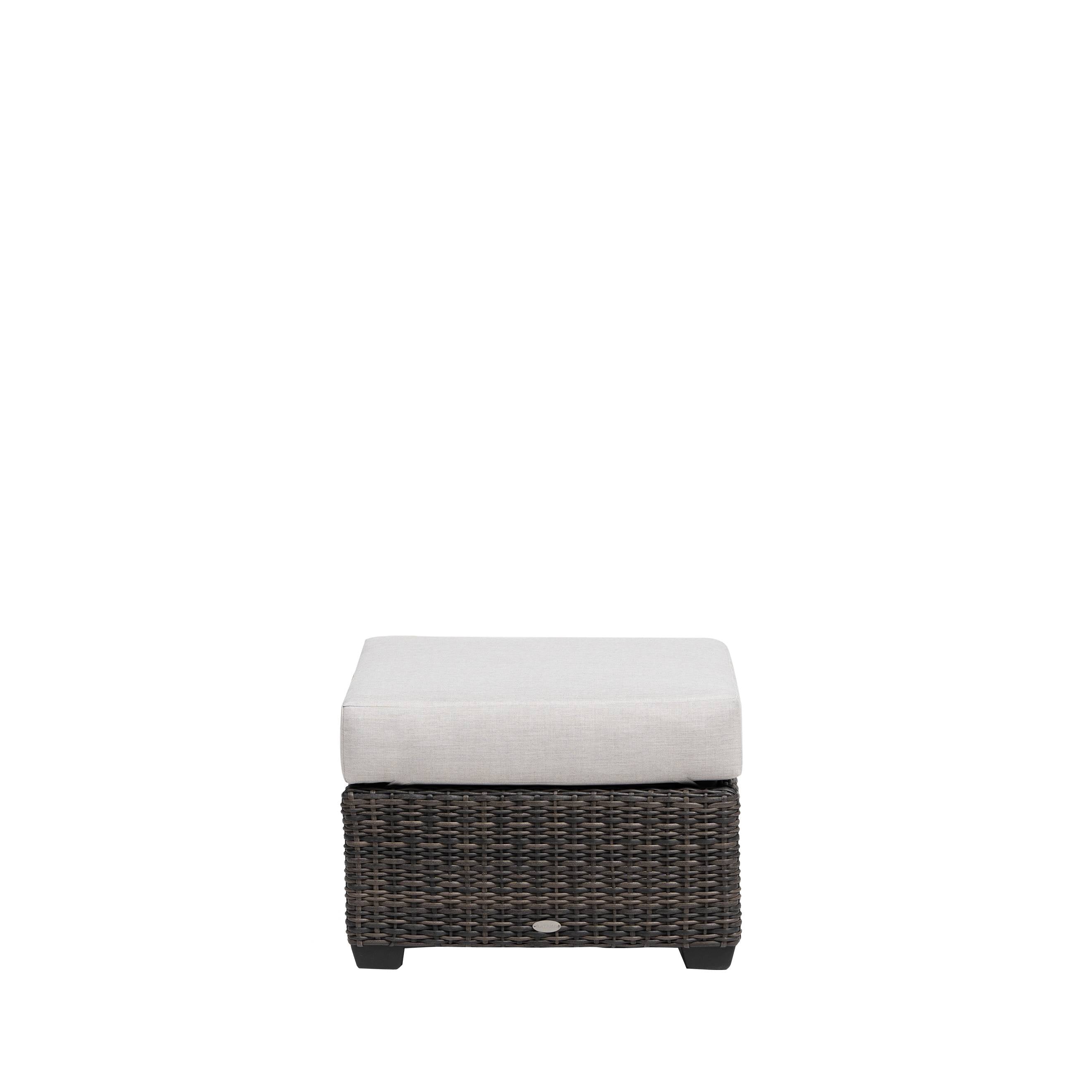 Coral Gables Wicker Ottoman