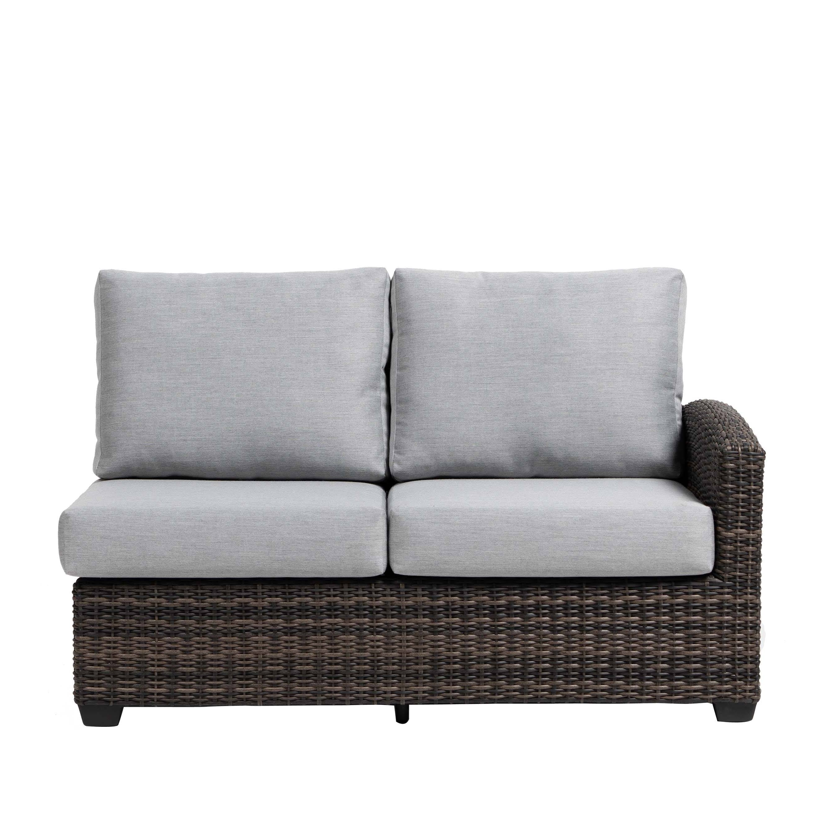 Coral Gables Wicker Right Arm Loveseat