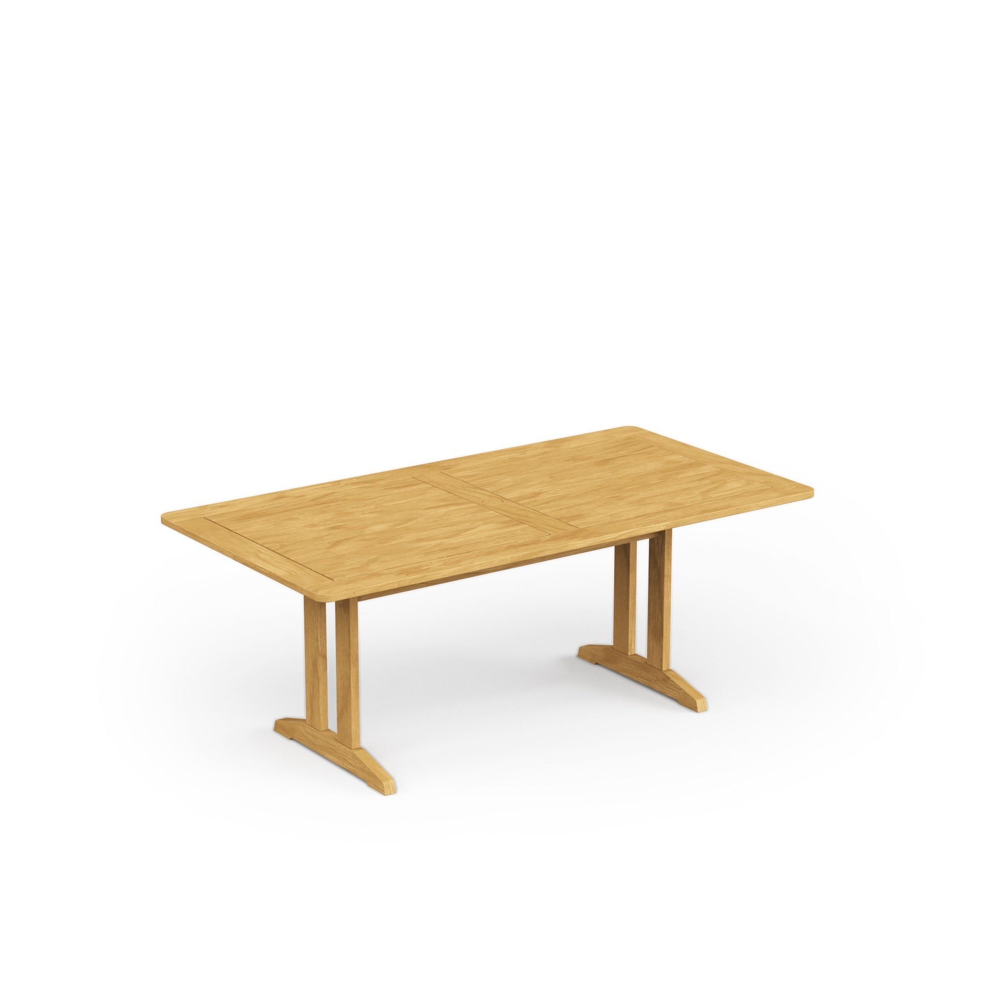 Foundations 39" x 74" Rectangular Teak Dining Table