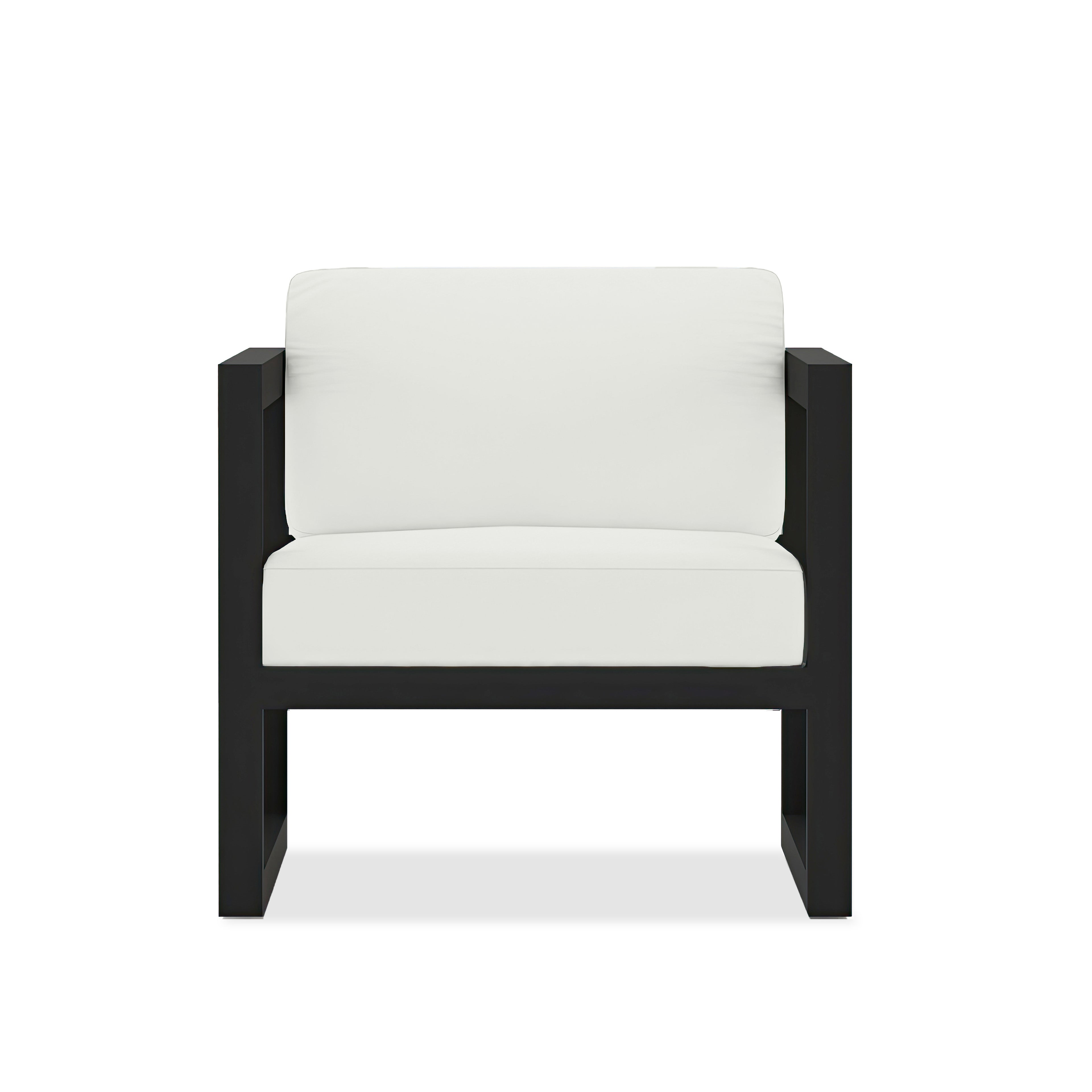 Avion Club Chair#Finish_Black#Fabric_Canvas Natural