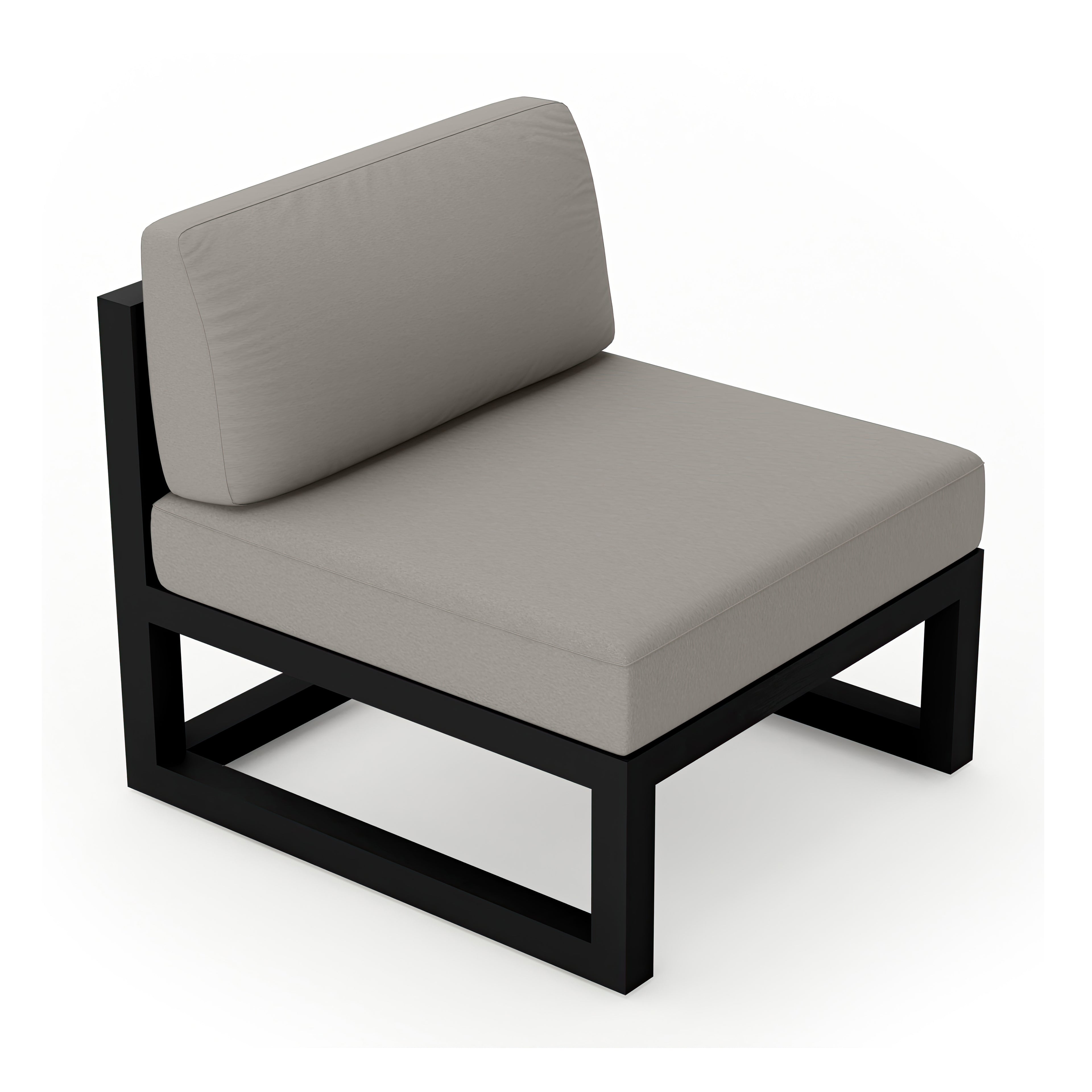 Avion Middle Section#Finish_Black#Fabric_Canvas Charcoal