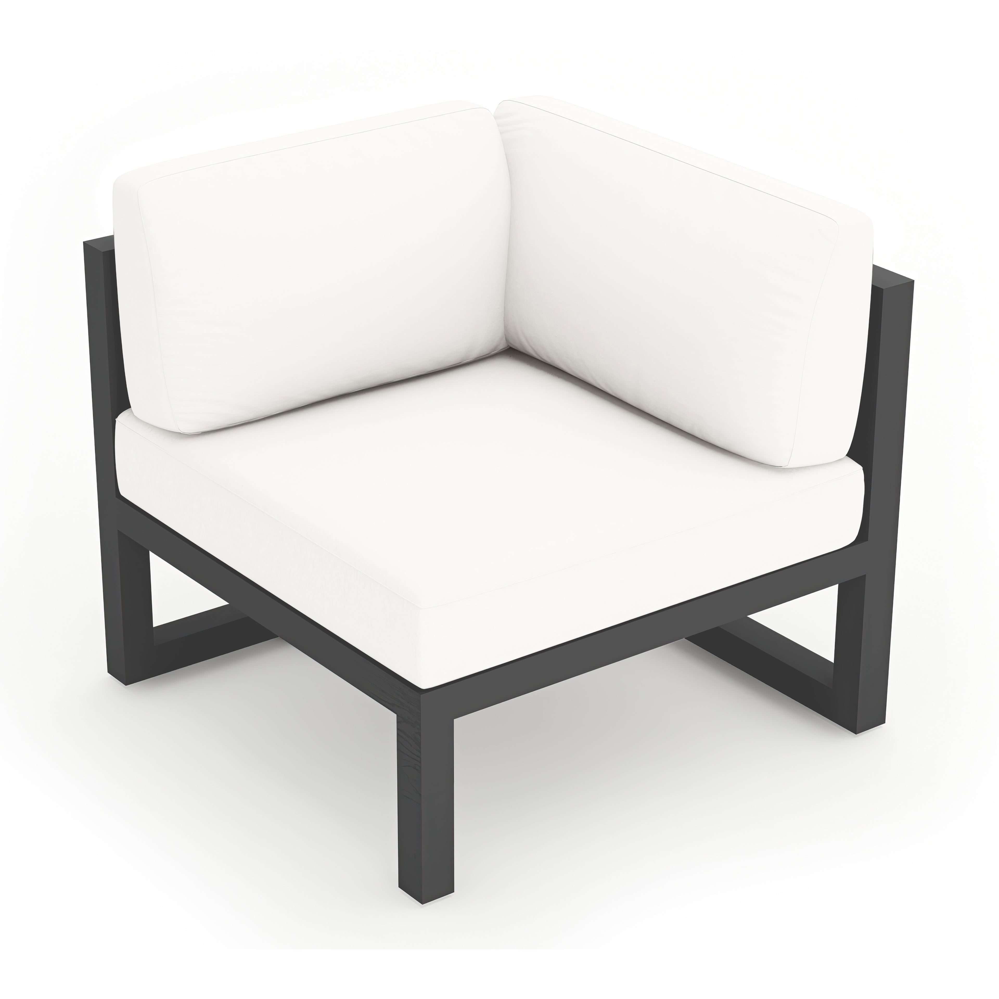 Avion Corner Section#Finish_Slate#Fabric_Canvas Natural