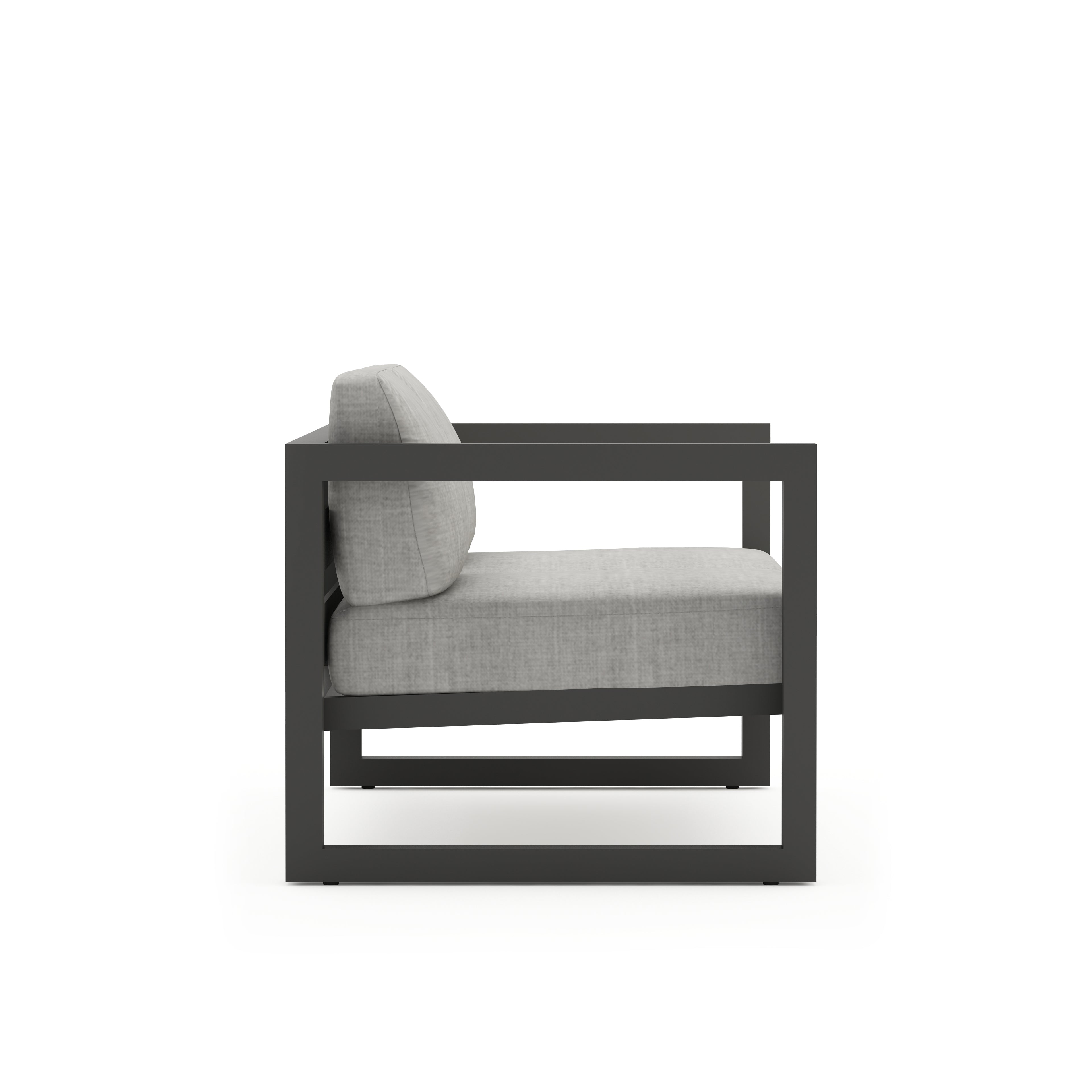 Avion Loveseat#Finish_Slate#Fabric_Cast Silver