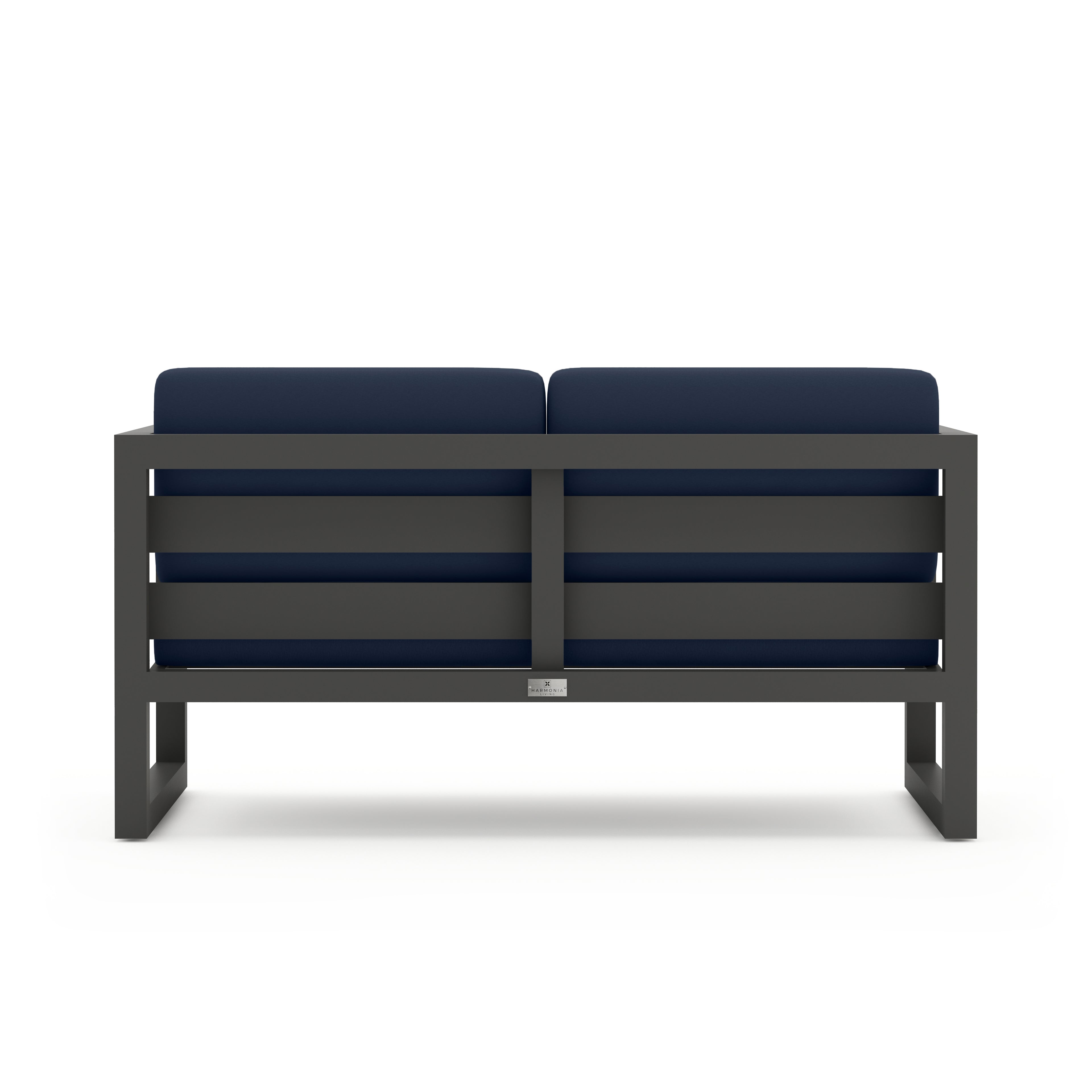 Avion Loveseat#Finish_Slate#Fabric_Spectrum Indigo
