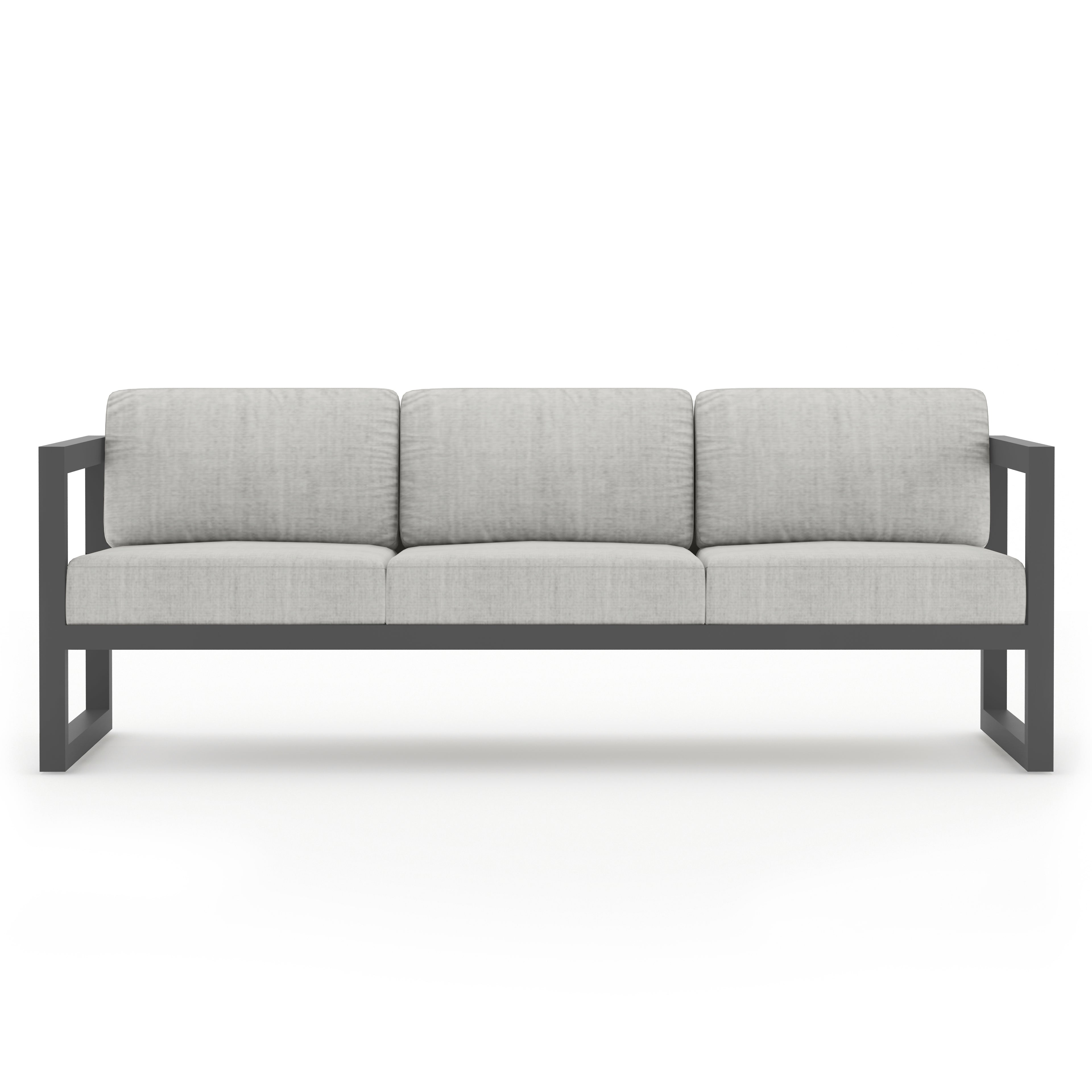 Avion Sofa#Finish_Slate#Fabric_Cast Silver