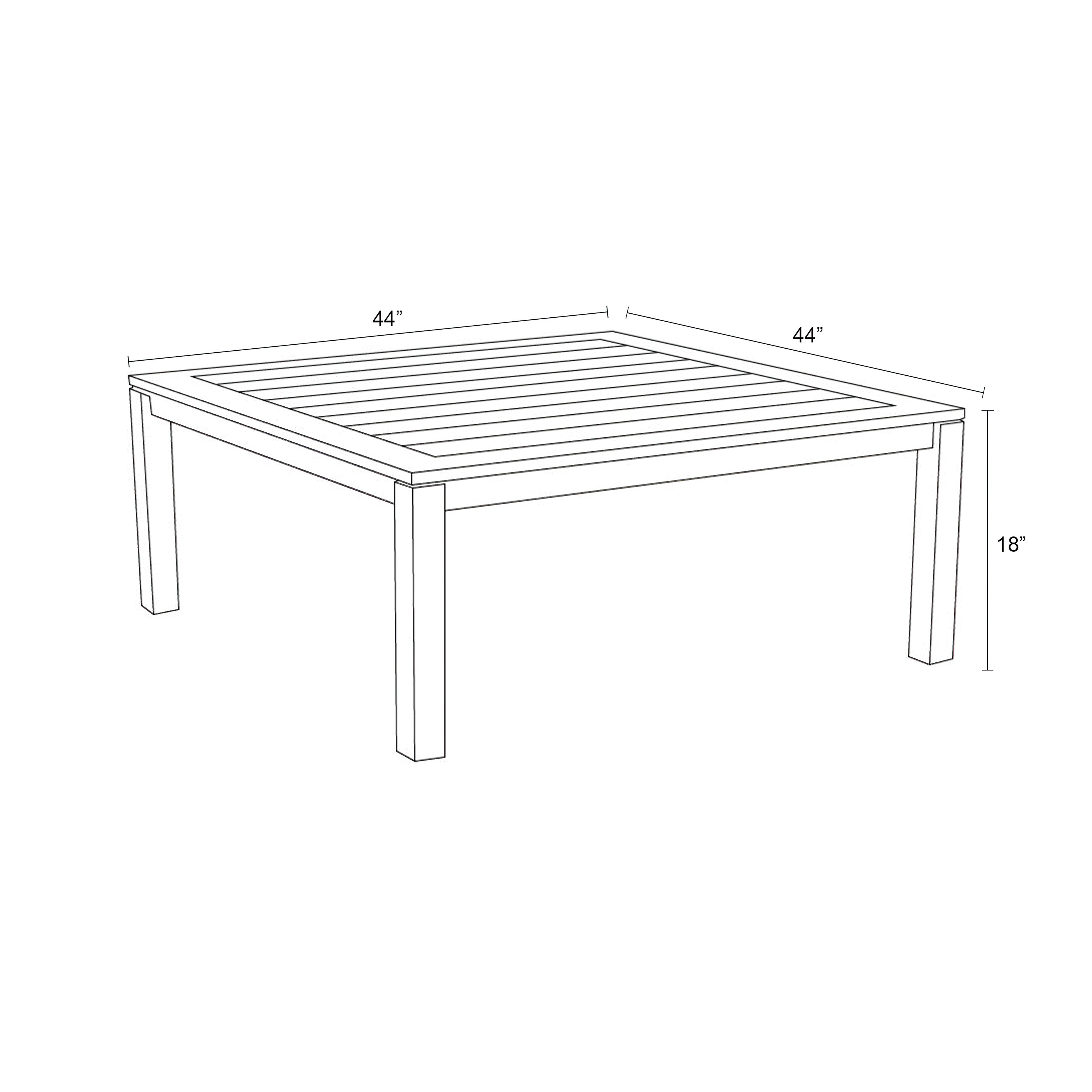 Classic Teak Square Coffee Table