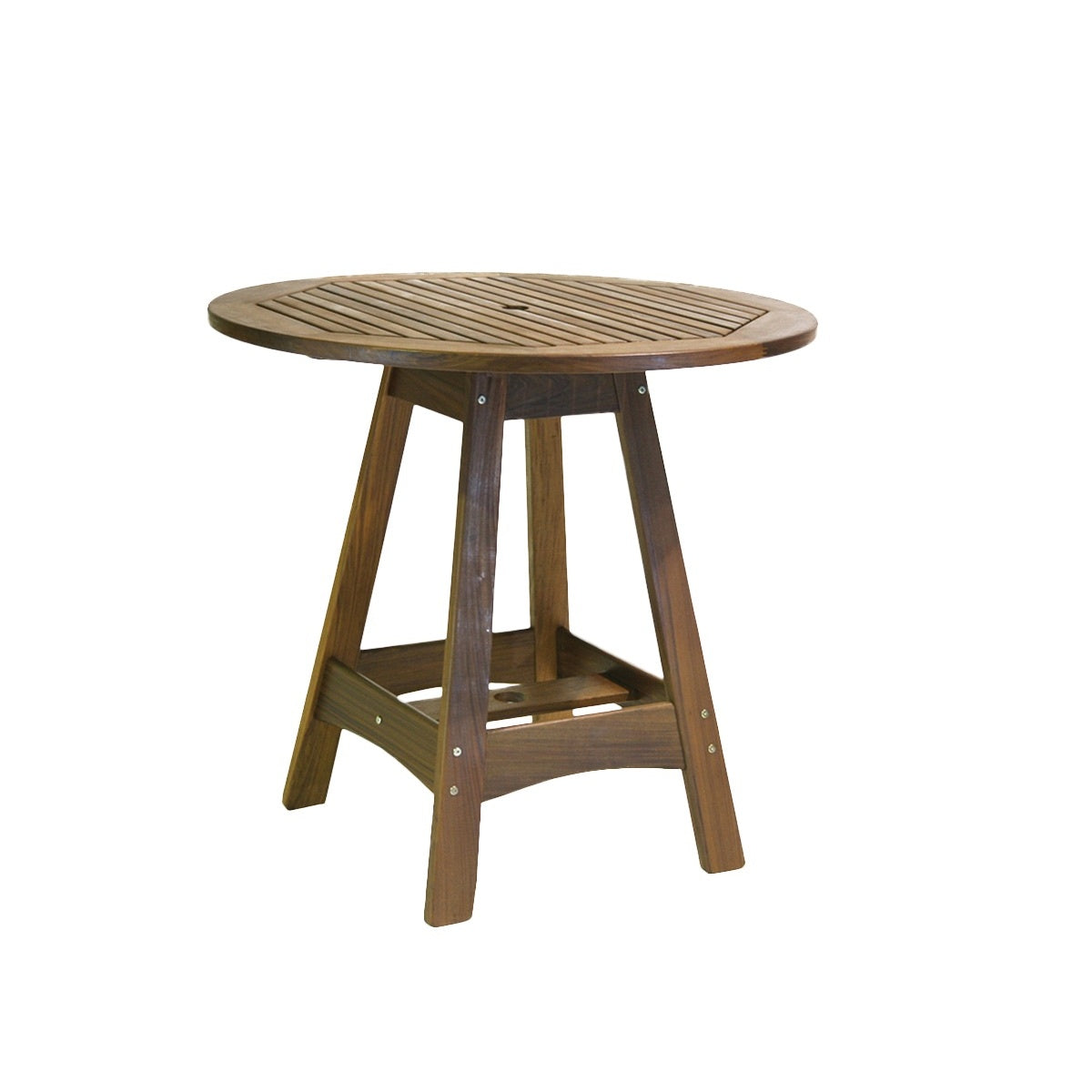 Heritage Capri 41" Round Ipe Wood Bar Table