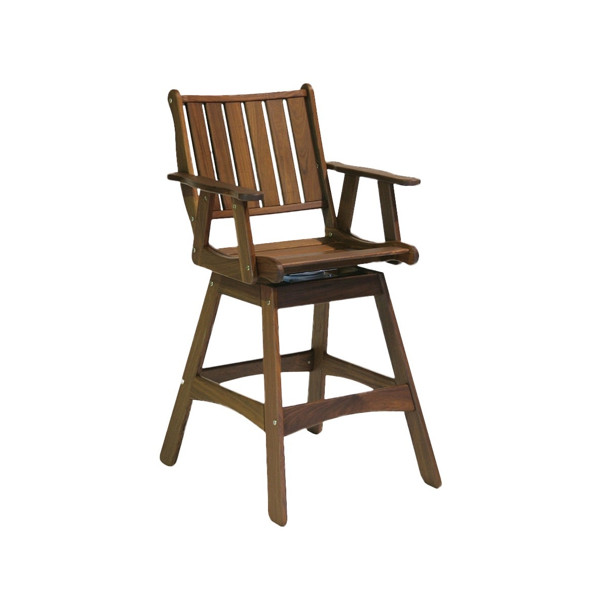 Heritage Integra Ipe Wood Swivel Bar Chair