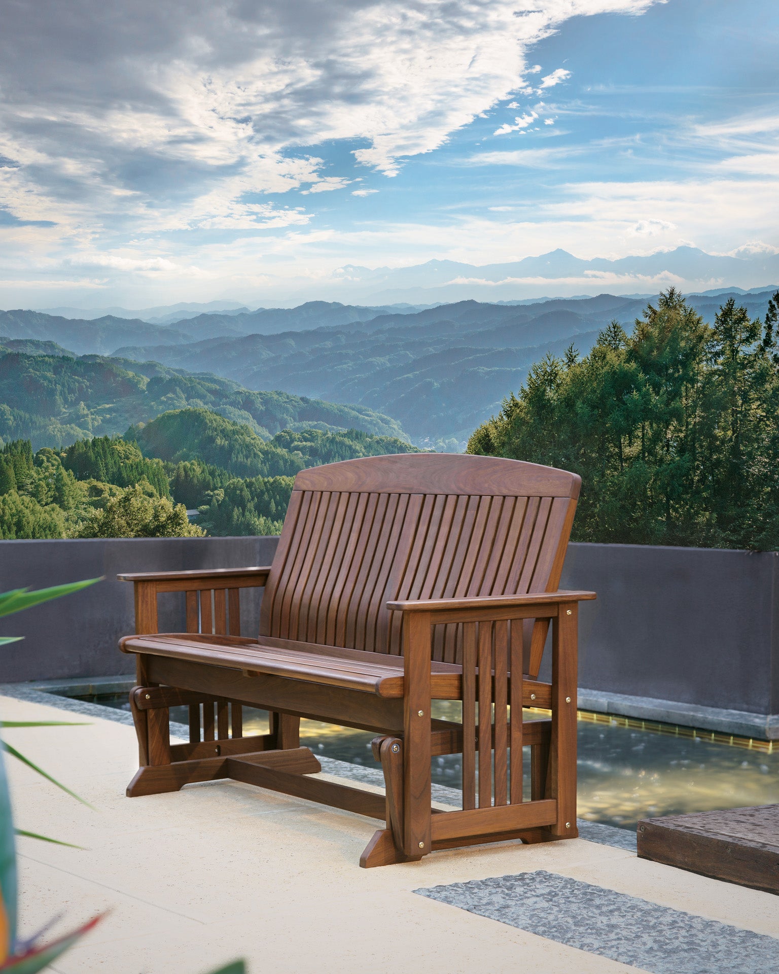 Heritage Lincoln Ipe Wood Glider