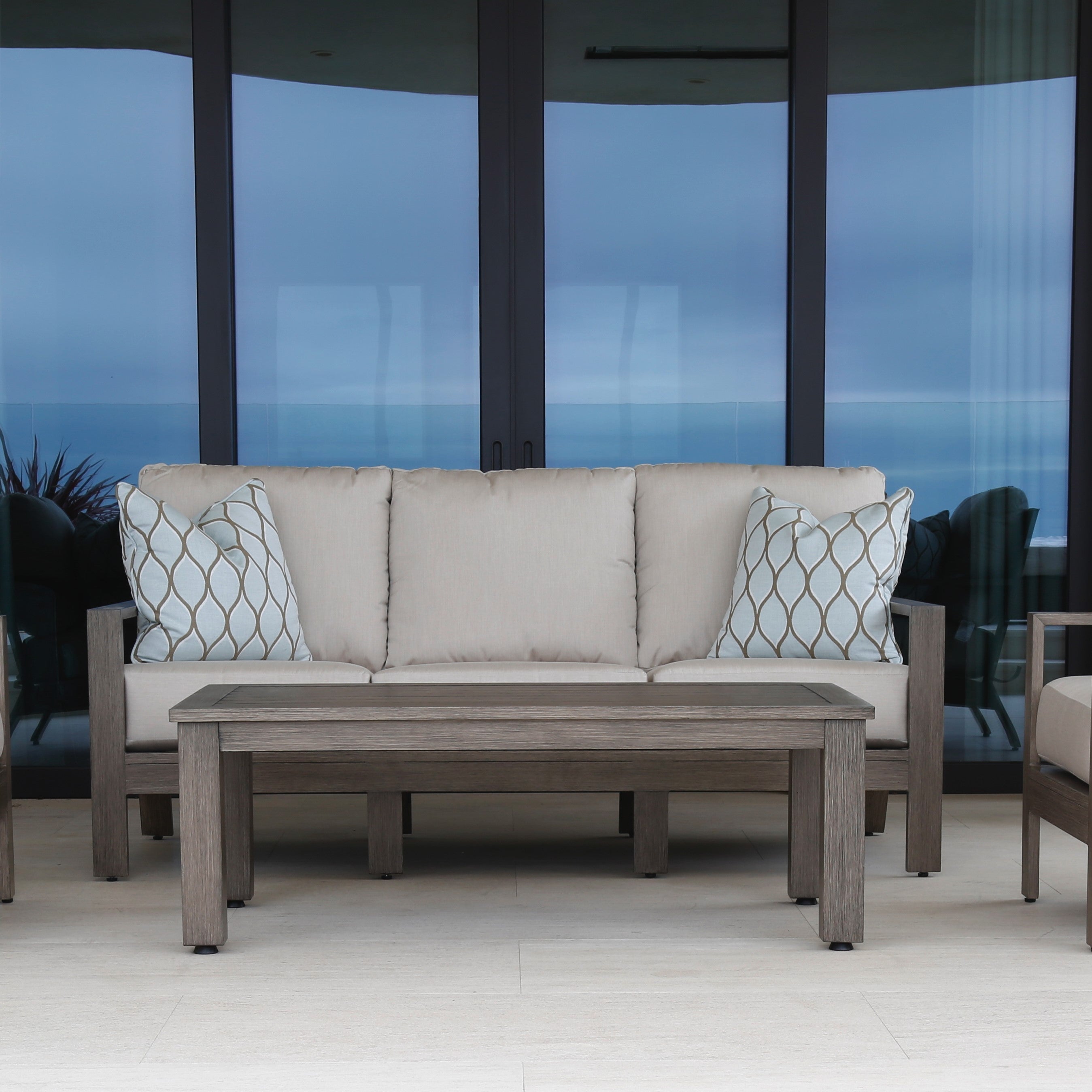 Laguna 54" x 29" Rectangular Aluminum Coffee Table