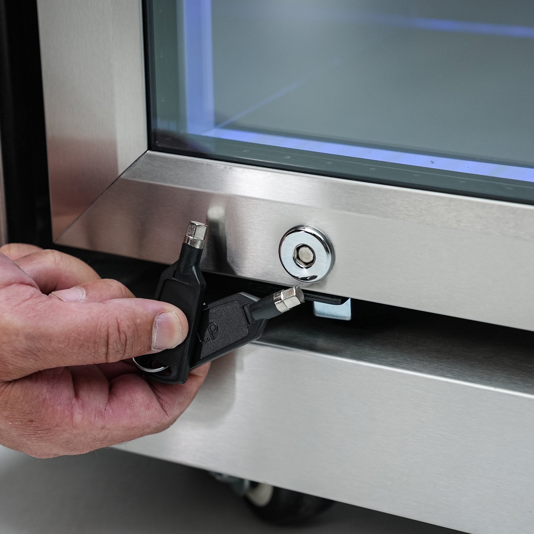 Beverage Center with 90-Degree Corner and Kegerator