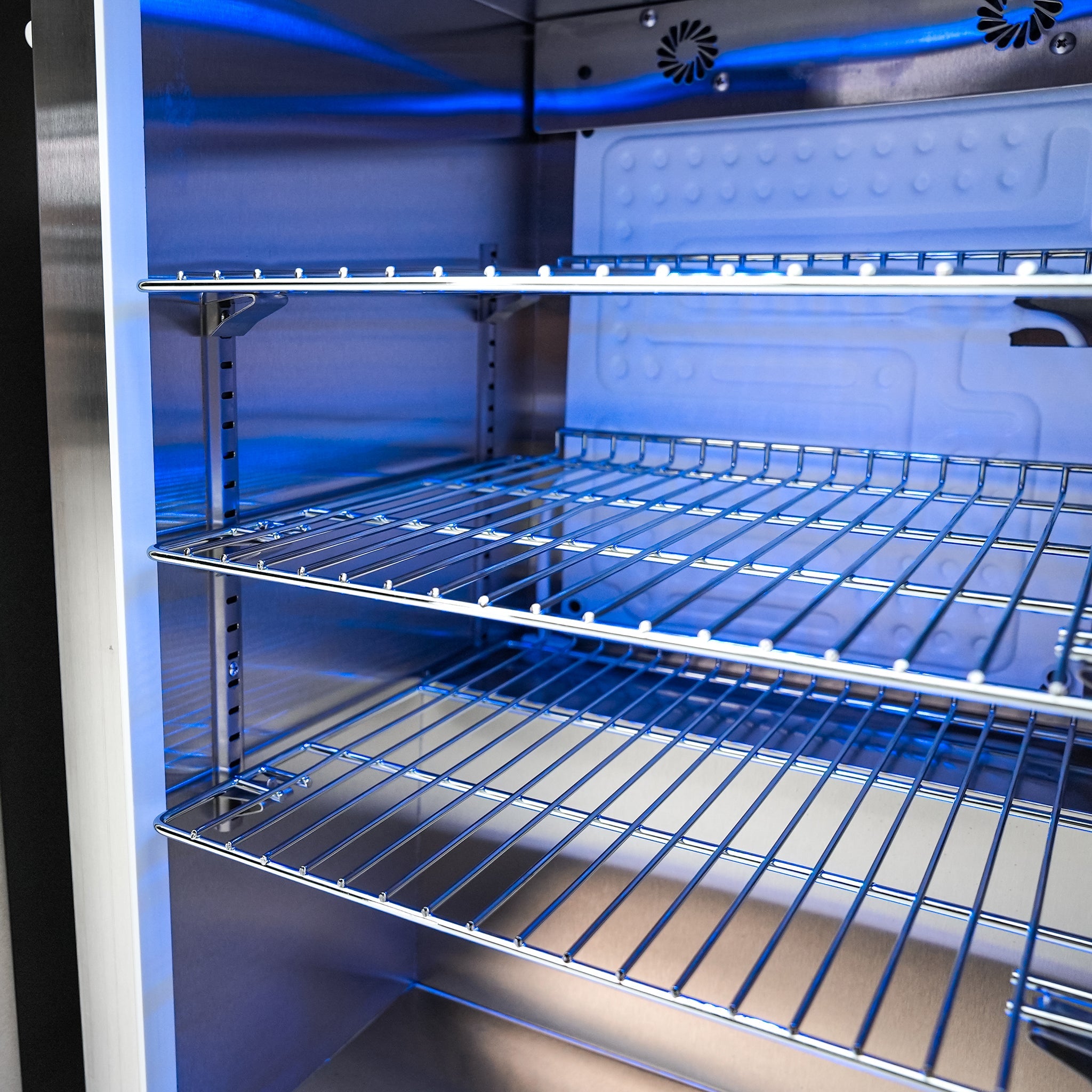 Black Stainless Steel Beverage Center and Fridge Cabinet