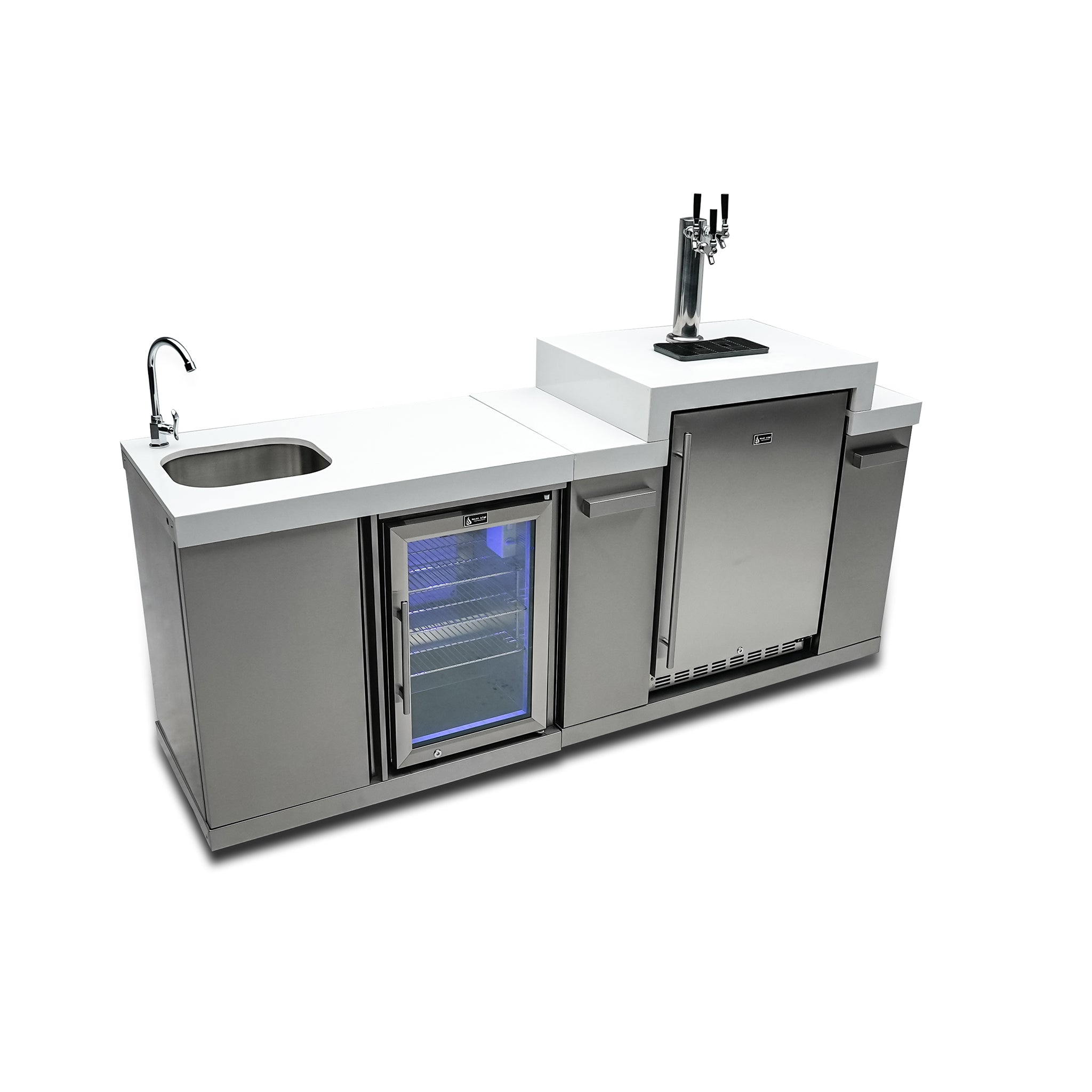 Beverage Center and Kegerator