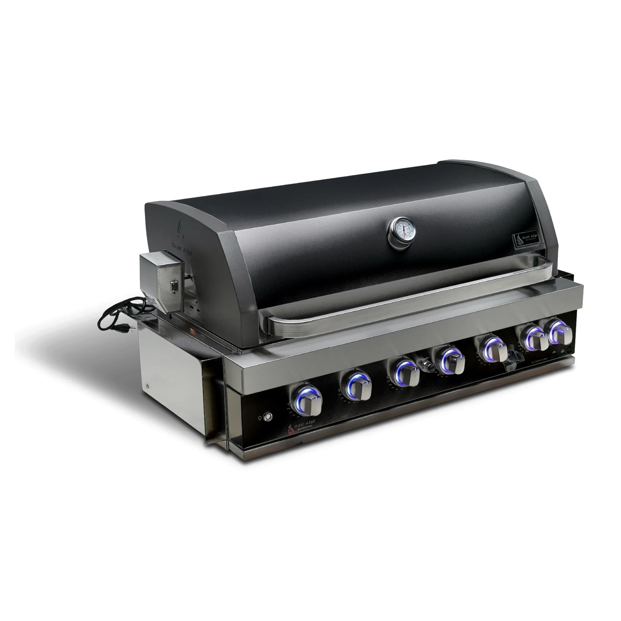 805 44" Black Stainless Steel 6-Burner Built-In Grill