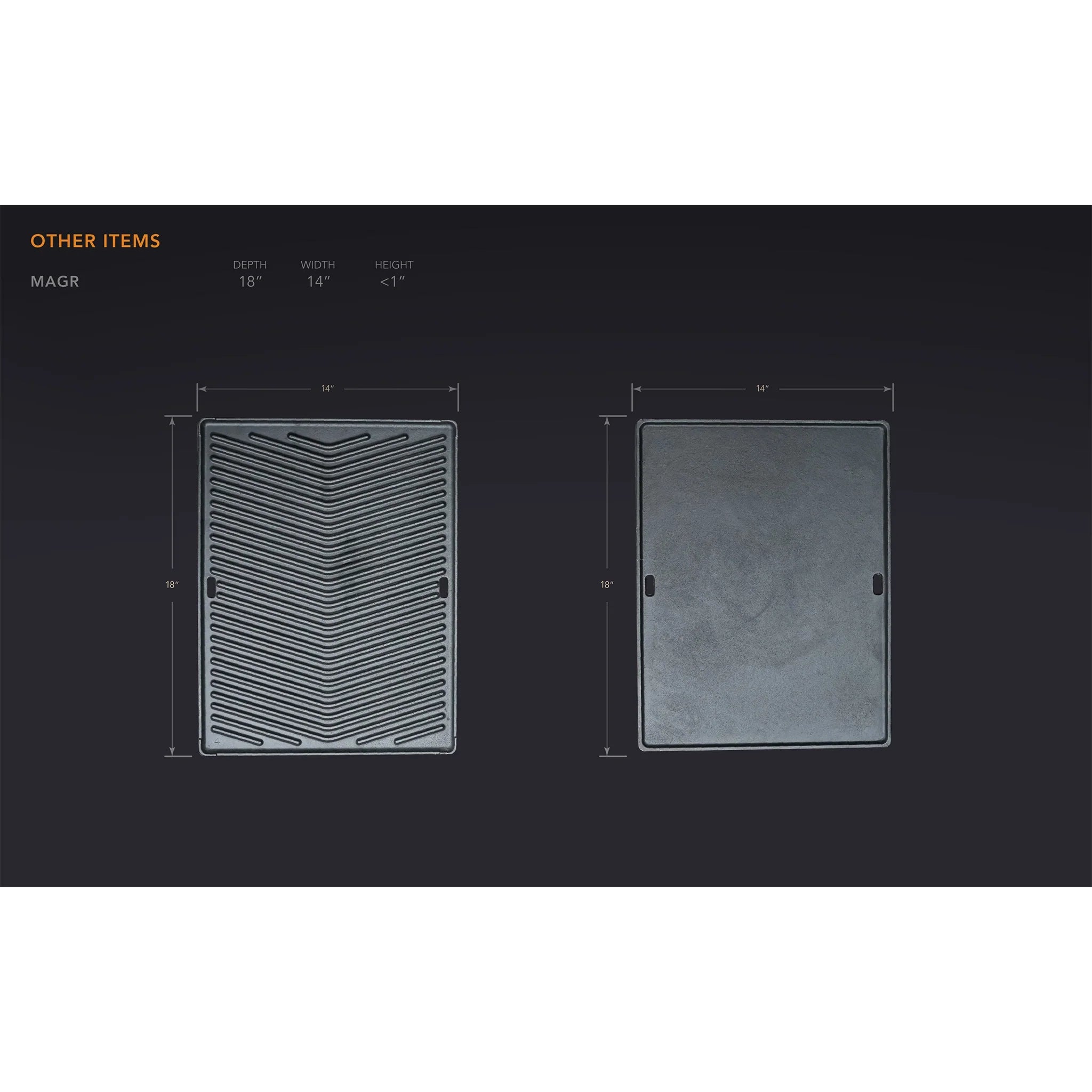 Dual Sided Griddle Plate