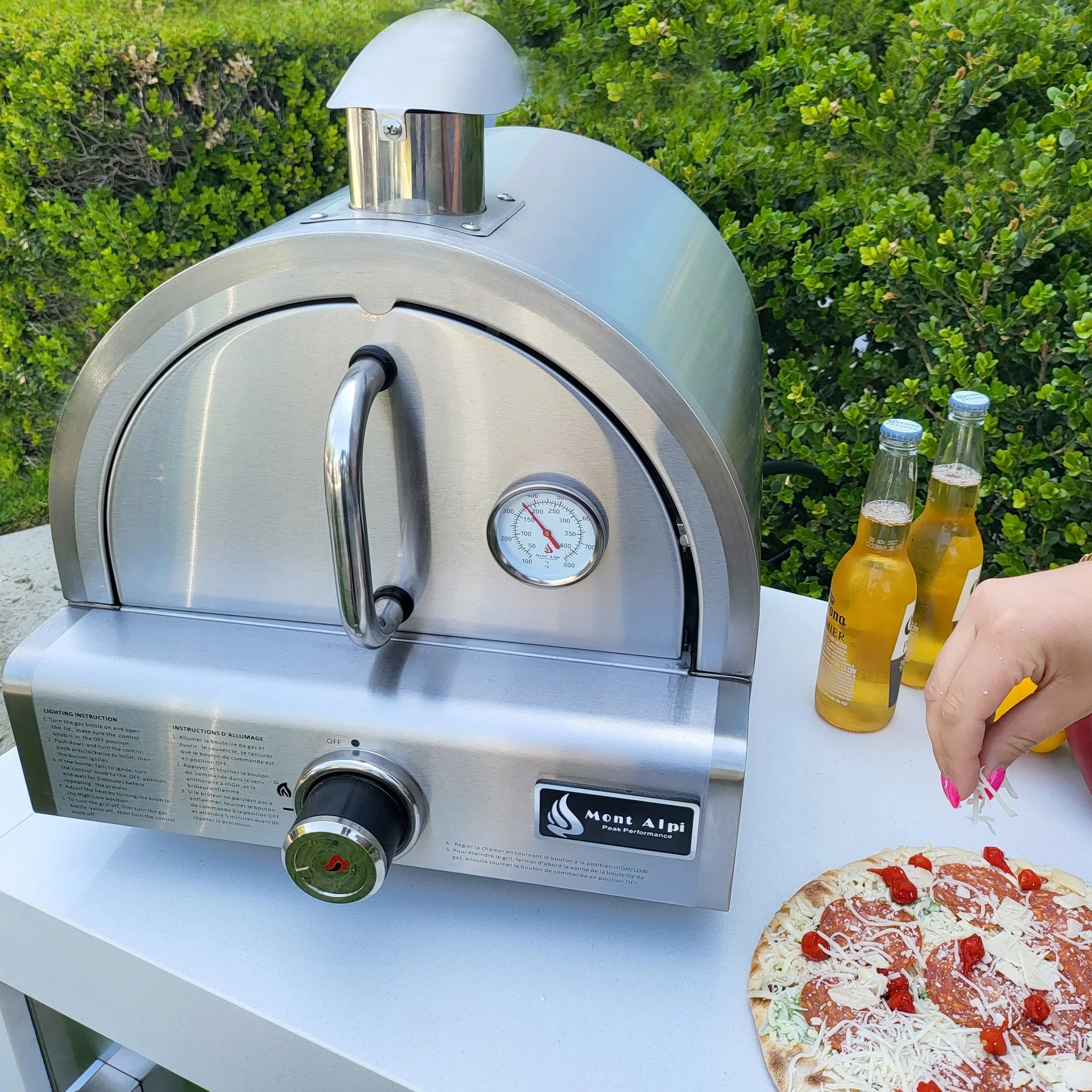 Stainless Steel Portable Propane Gas Outdoor Pizza Oven