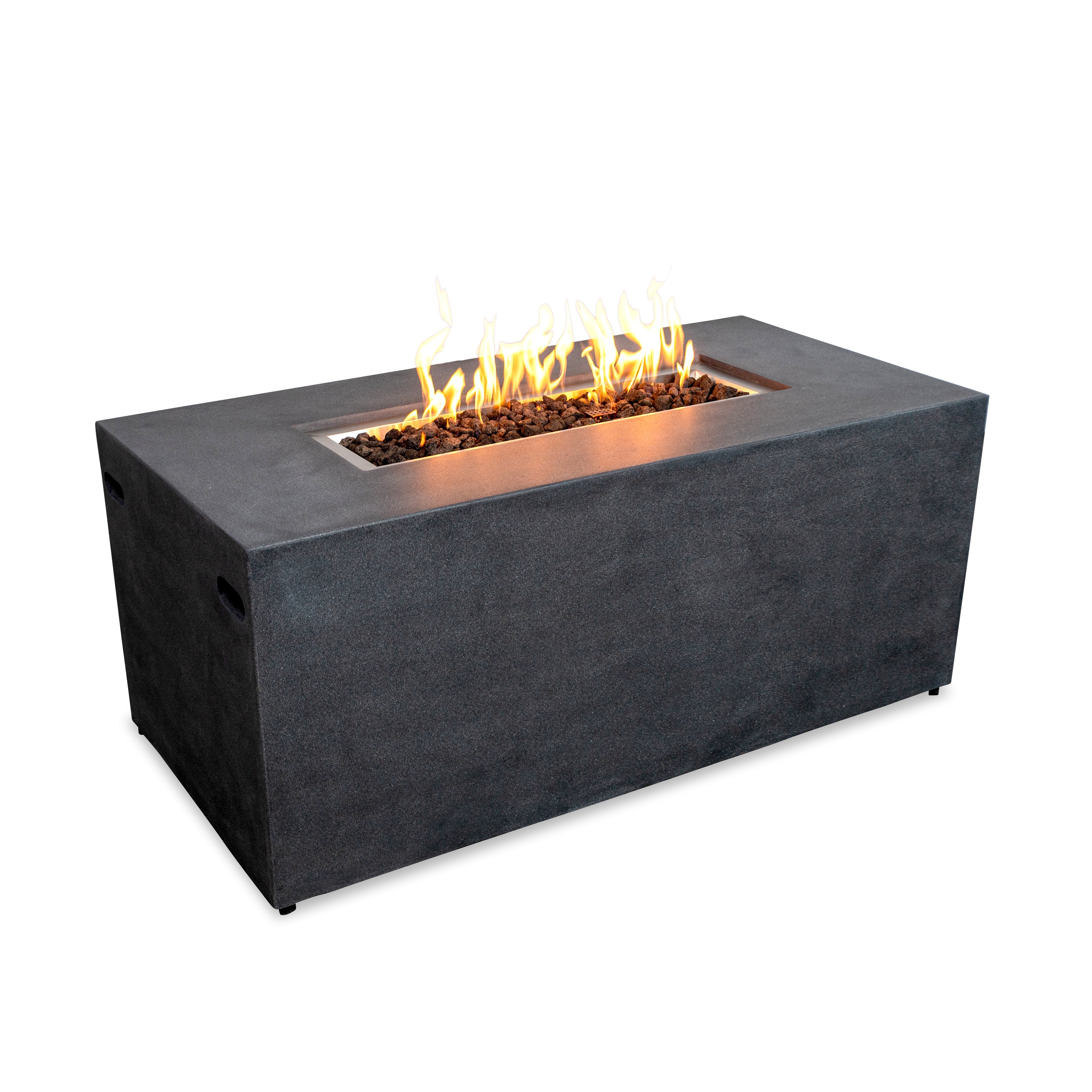 Beton 55" Rectangular Hidden Propane Gas Fire Pit#Finish_Graphite