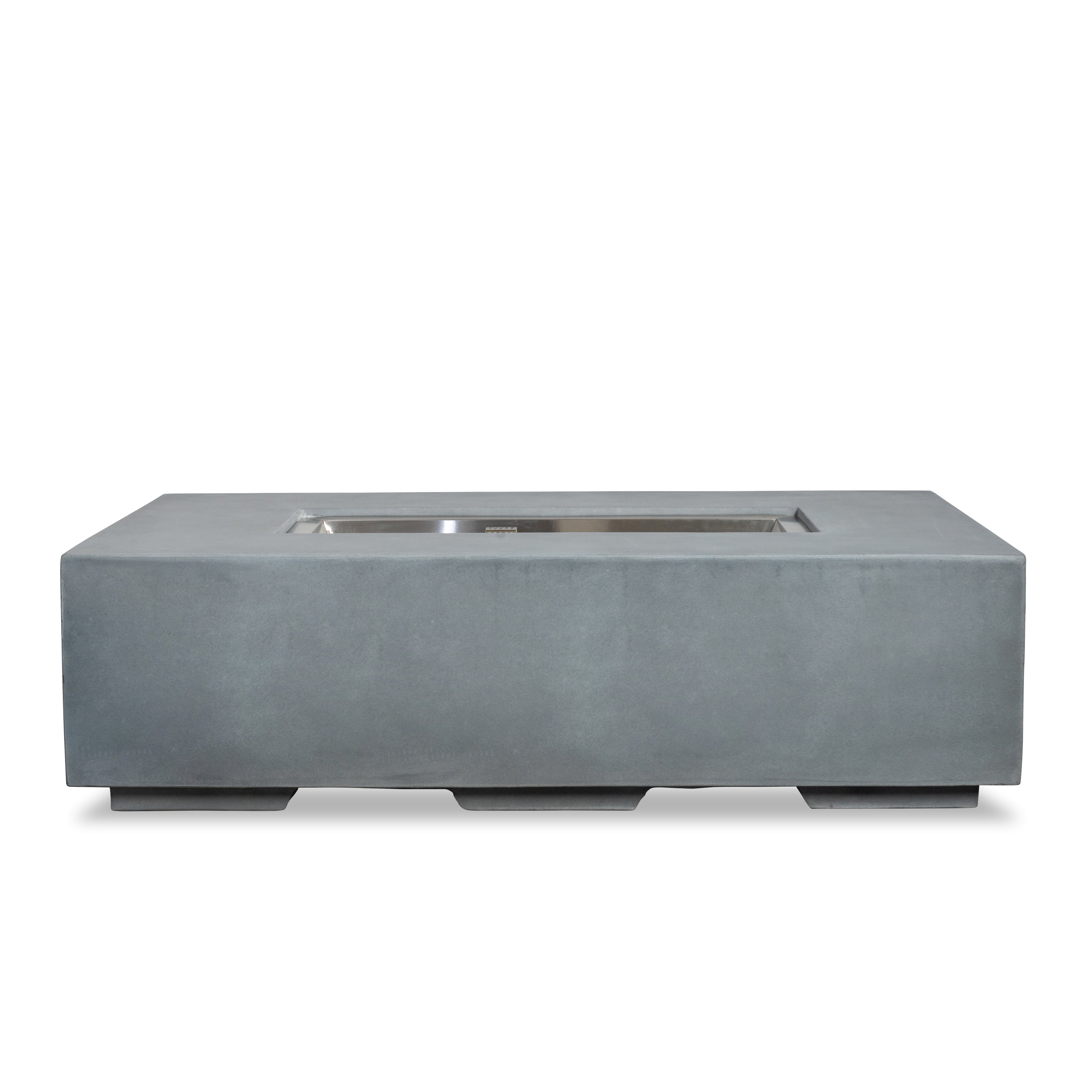 Beton 55" Rectangular Natural Gas Fire Pit#Finish_Natural Gray
