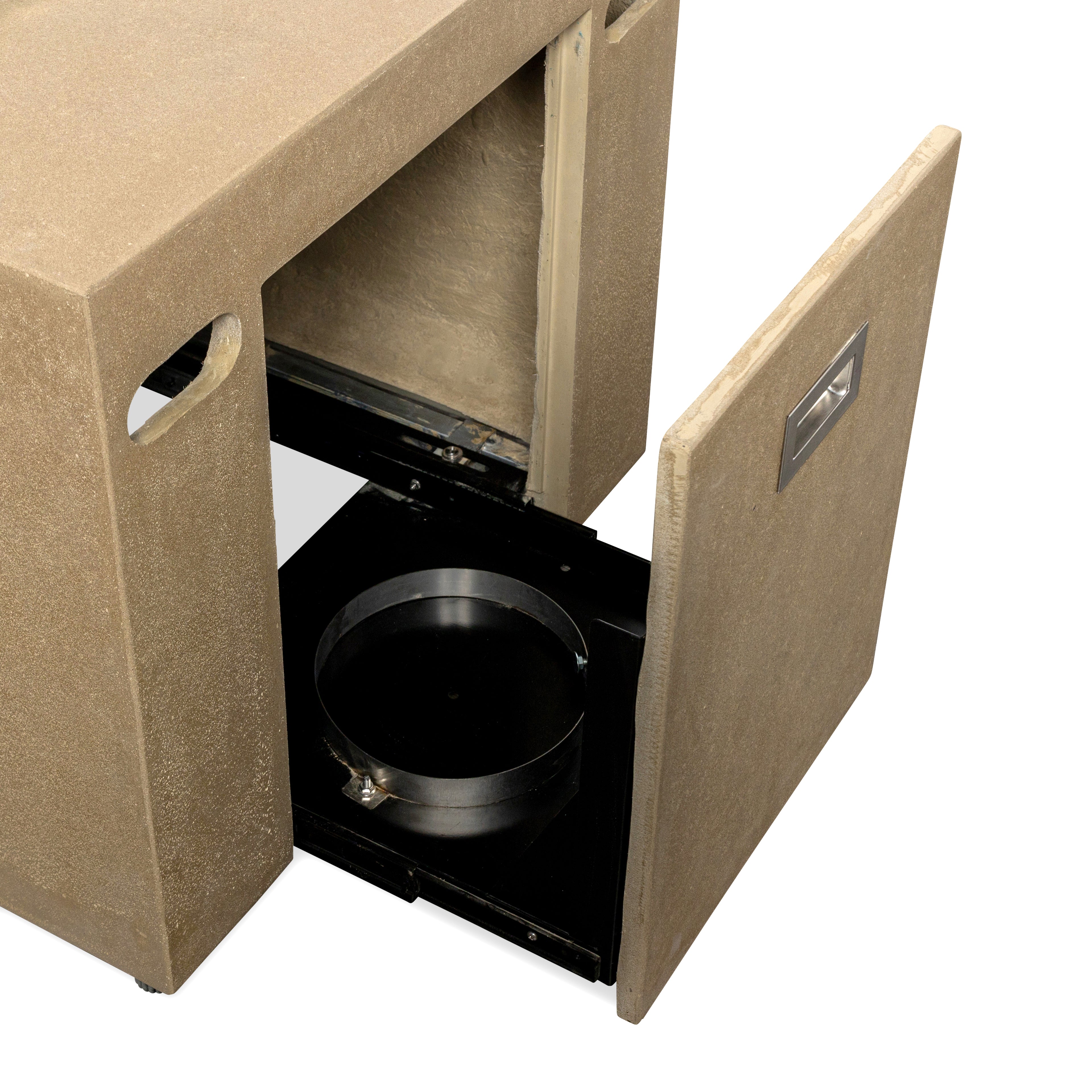 Beton 55" Rectangular Hidden Propane Gas Fire Pit#Finish_Sand