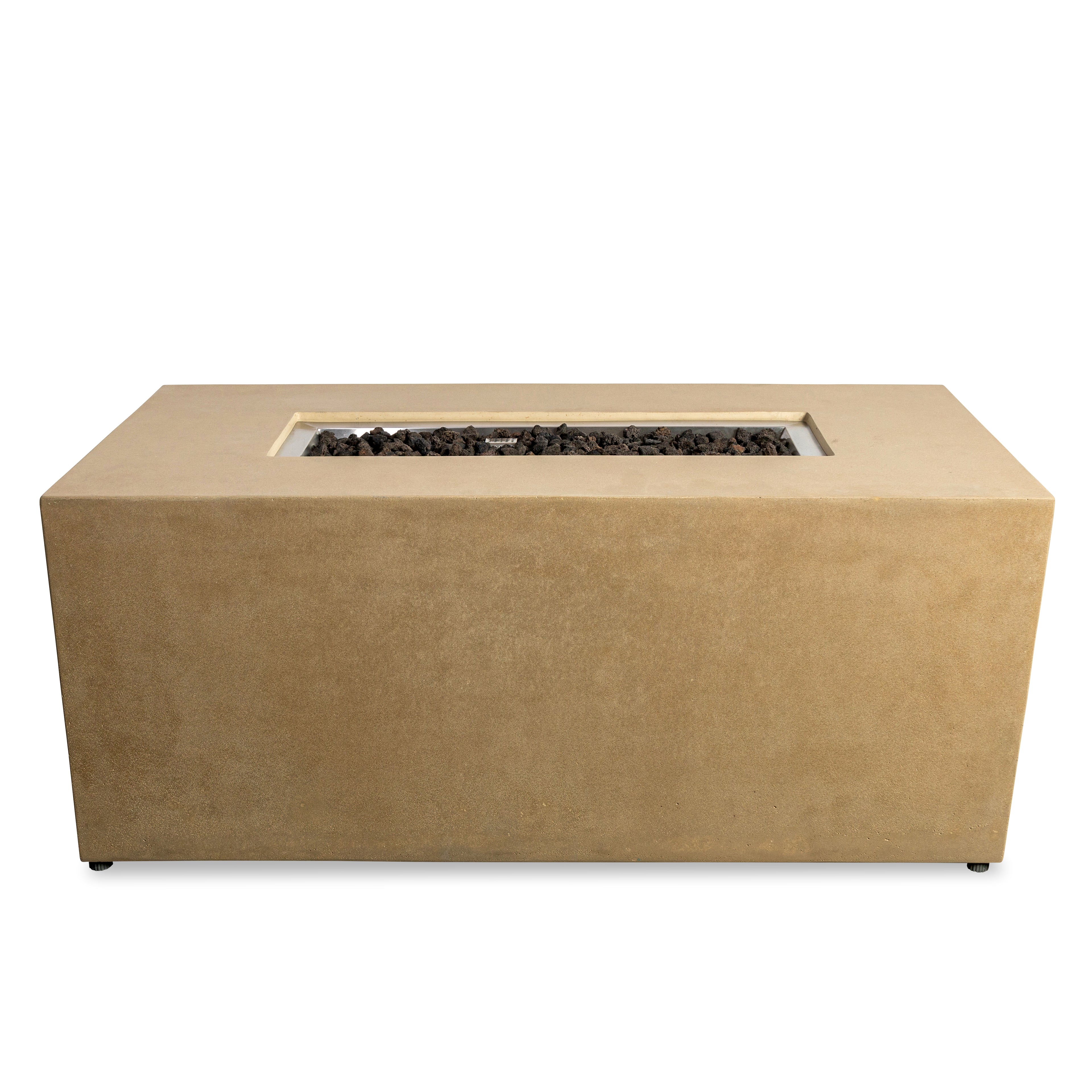Beton 55" Rectangular Hidden Propane Gas Fire Pit#Finish_Sand
