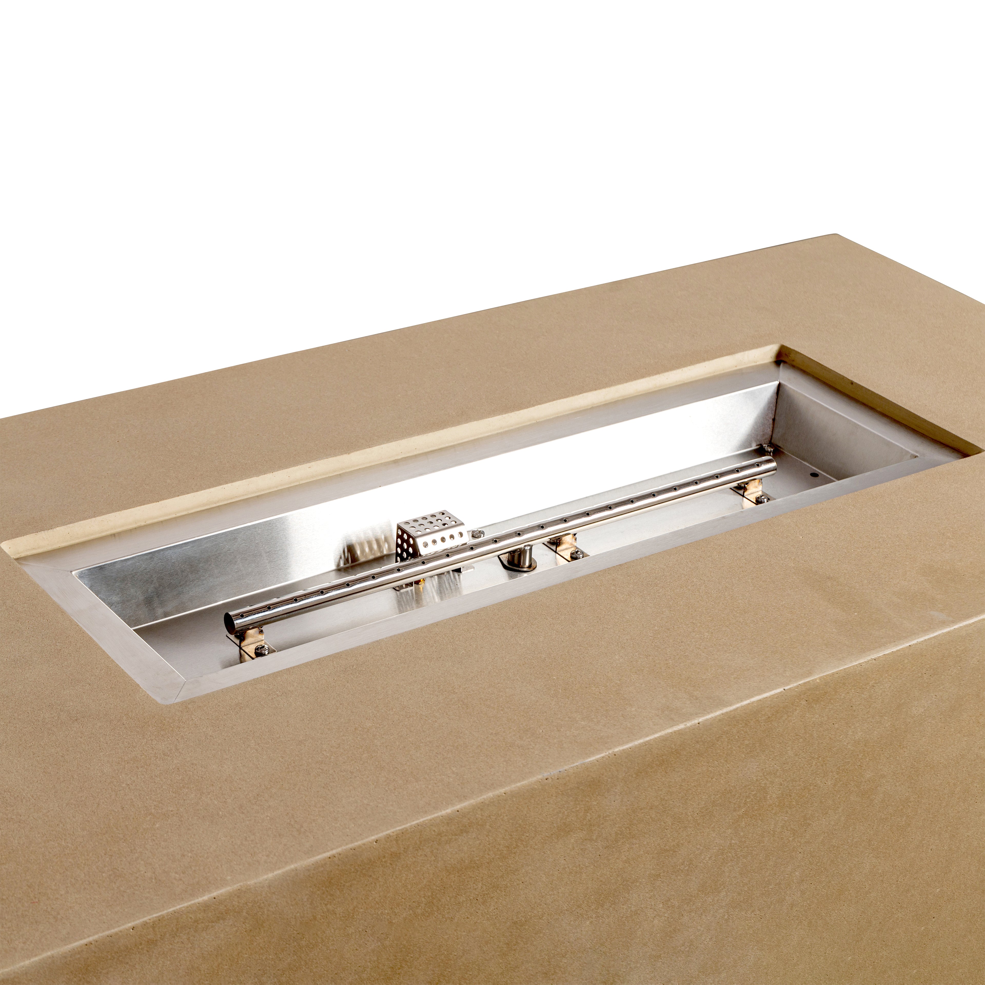 Beton 55" Rectangular Hidden Propane Gas Fire Pit#Finish_Sand