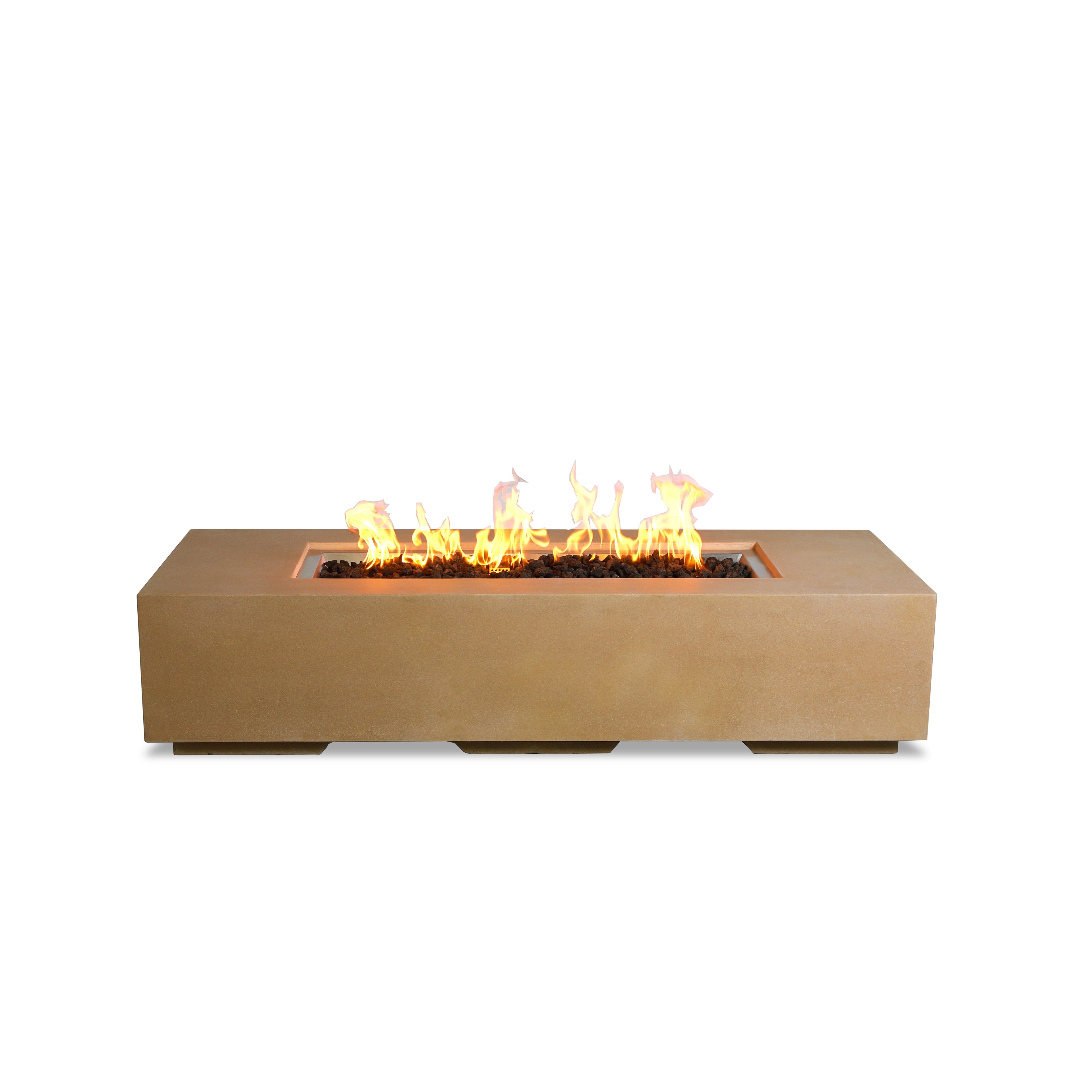 Beton 72" Rectangular Gas Fire Pit#Finish_Sand