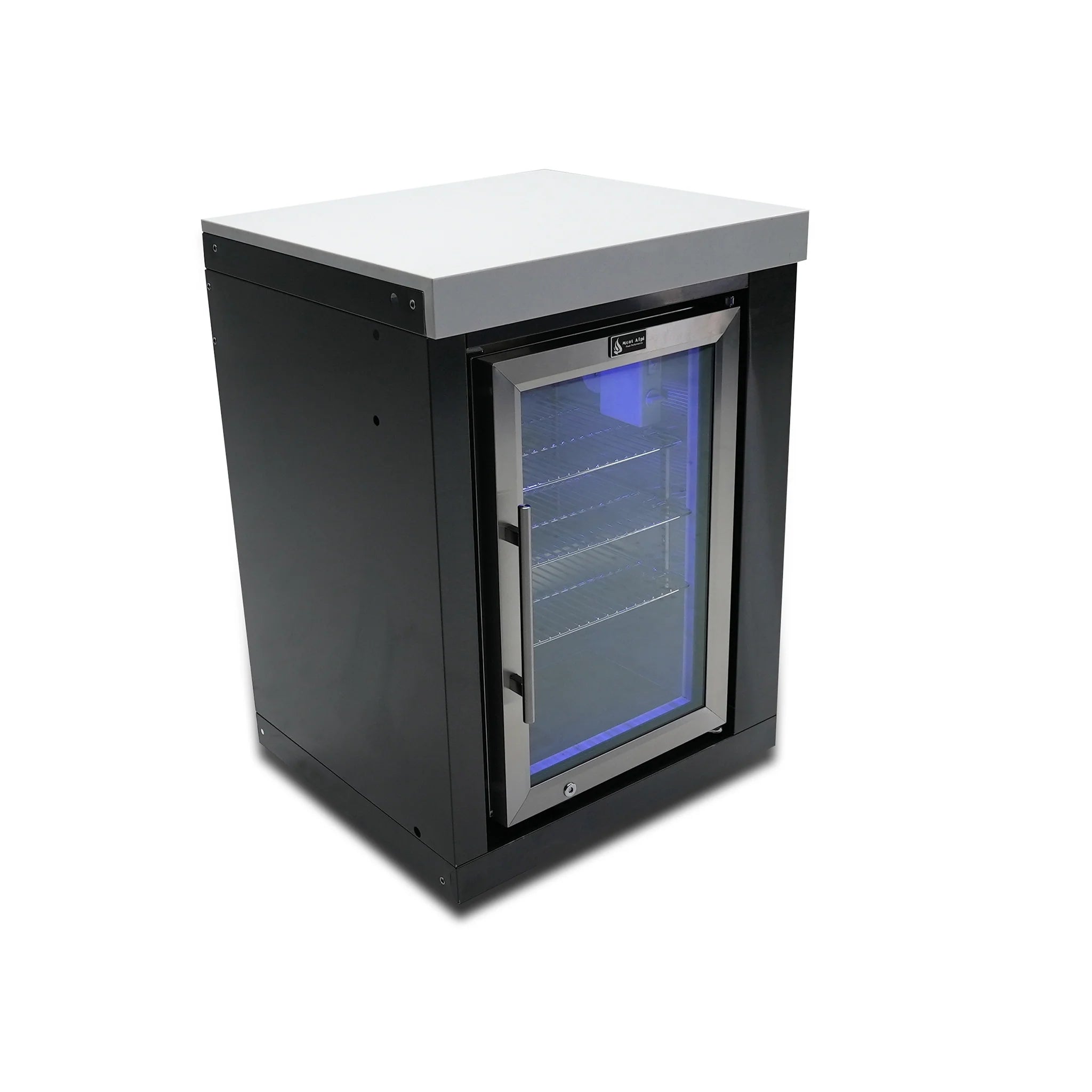 2.6 Cu. Ft. Outdoor Rated Black Stainless Steel Refrigerator Cabinet Module