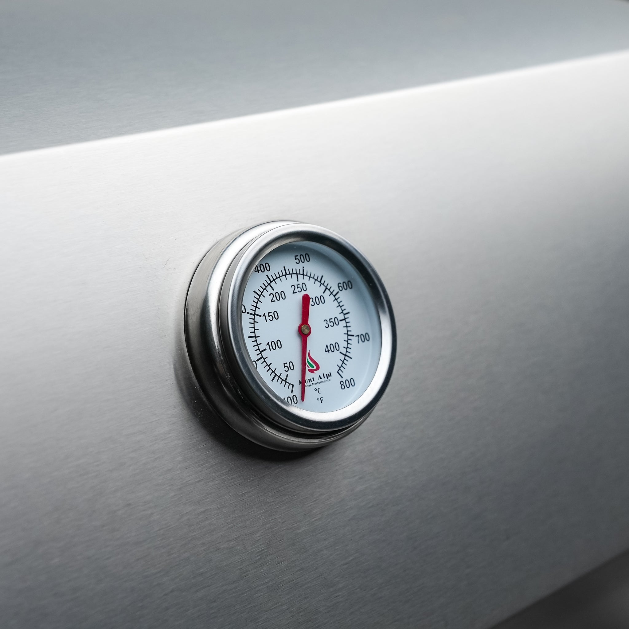 400 Deluxe 7.5 ft. Stainless Steel 4-Burner Outdoor Kitchen Island with 90 Degree Corner and Fridge Cabinet