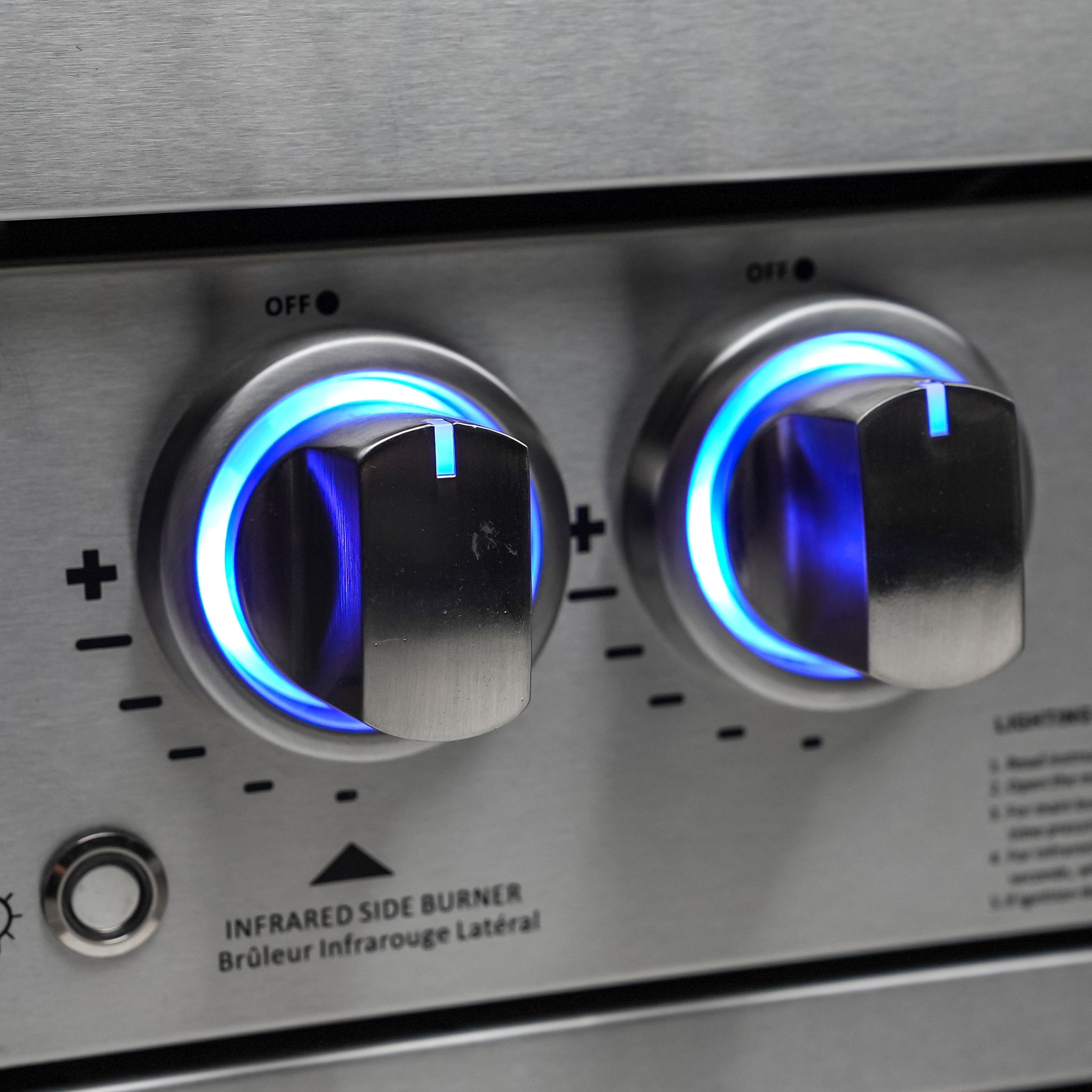 400 Deluxe 7 ft. Stainless Steel 4-Burner Outdoor Kitchen Island with 90-Degree Corner Kegerator and Fridge Cabinet