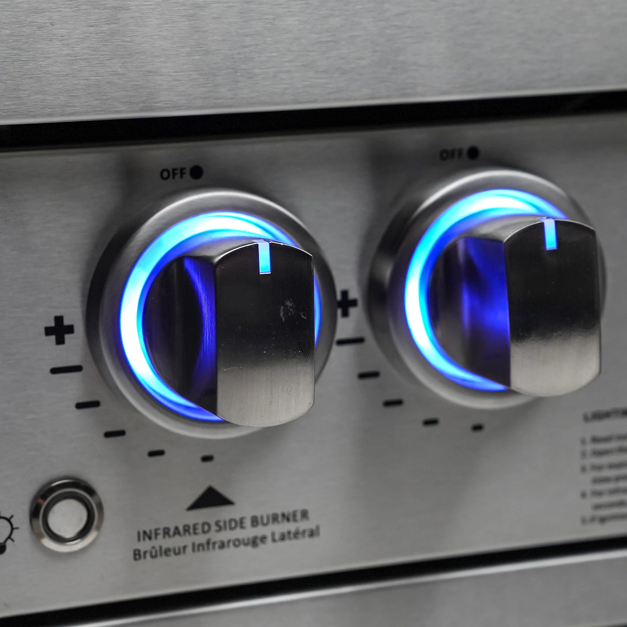 400 Deluxe 7 ft. Stainless Steel 4-Burner Outdoor Kitchen Island with Refrigerator