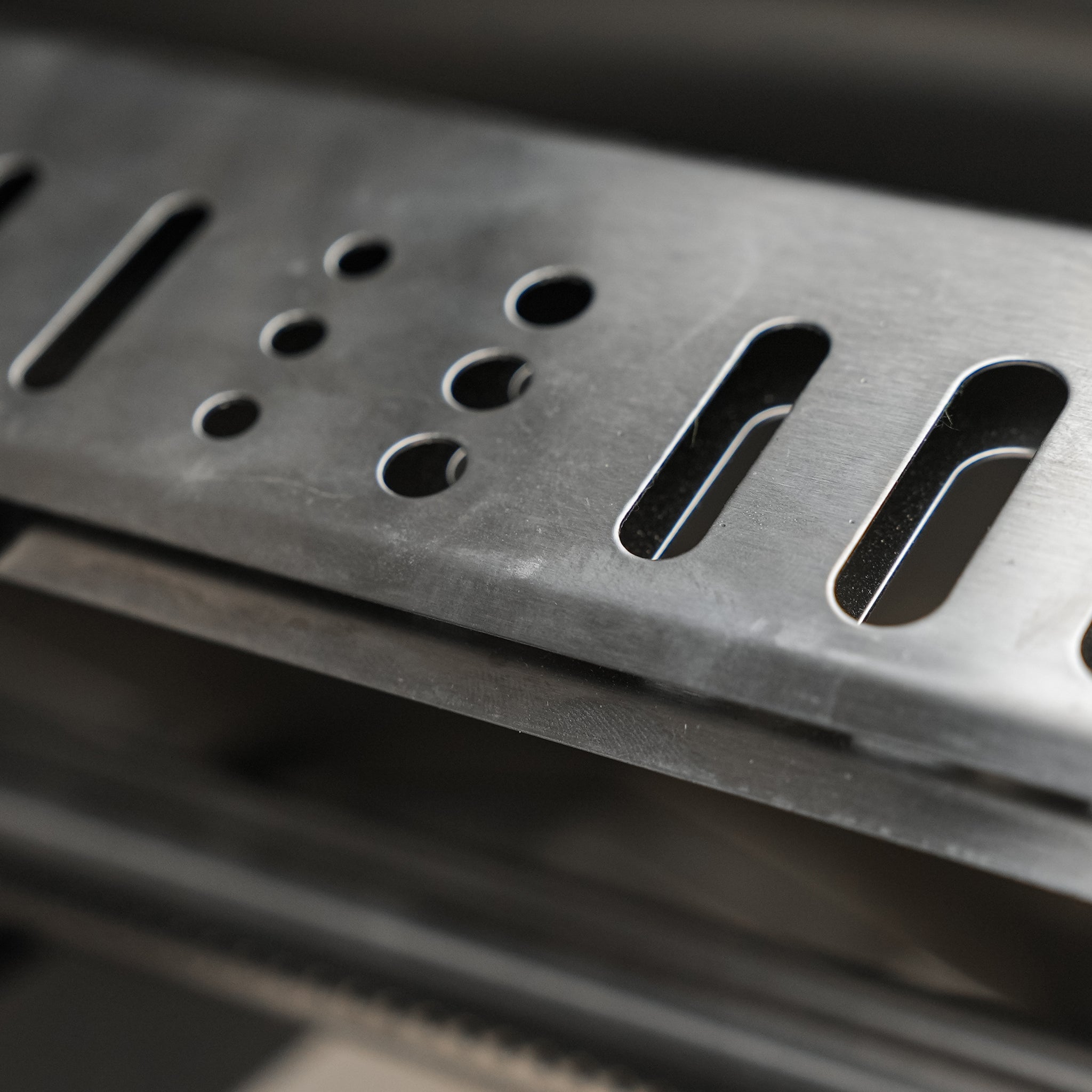 805 8 ft. Black Stainless Steel 6-Burner Outdoor Kitchen Island with Fridge Cabinet