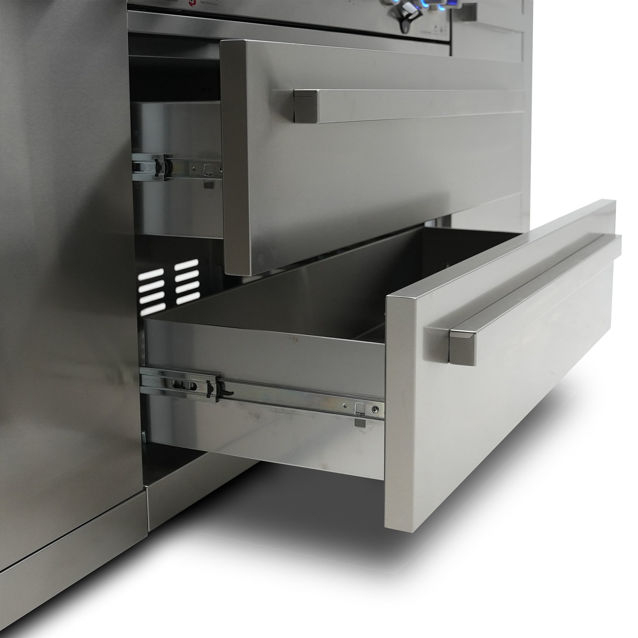 805 Deluxe Stainless Steel 6-Burner Outdoor Kitchen Island with 90-Degree Corner