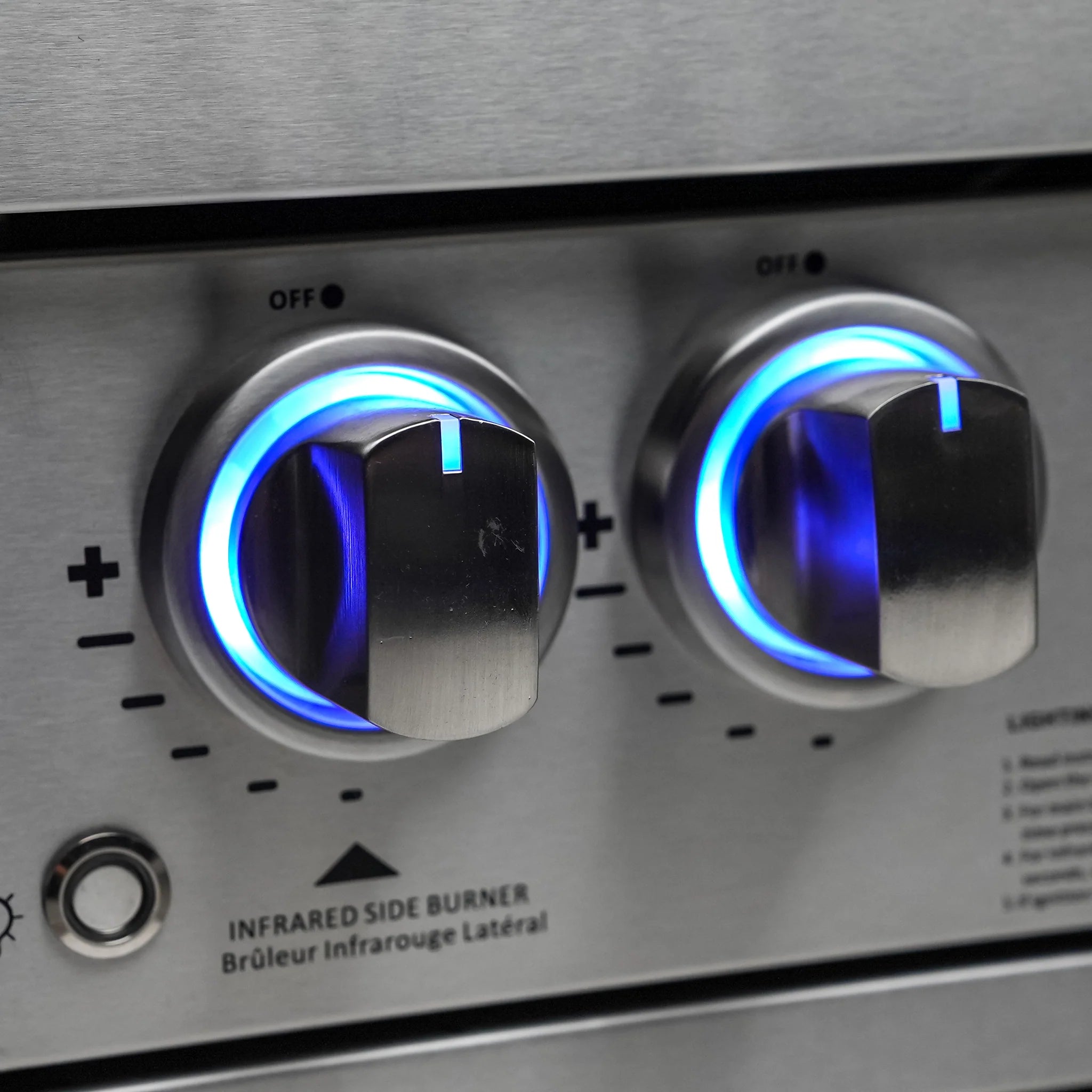 805 Deluxe 8 ft. Stainless Steel 6-Burner Outdoor Kitchen Island with 90-Degree Corner and Beverage Center