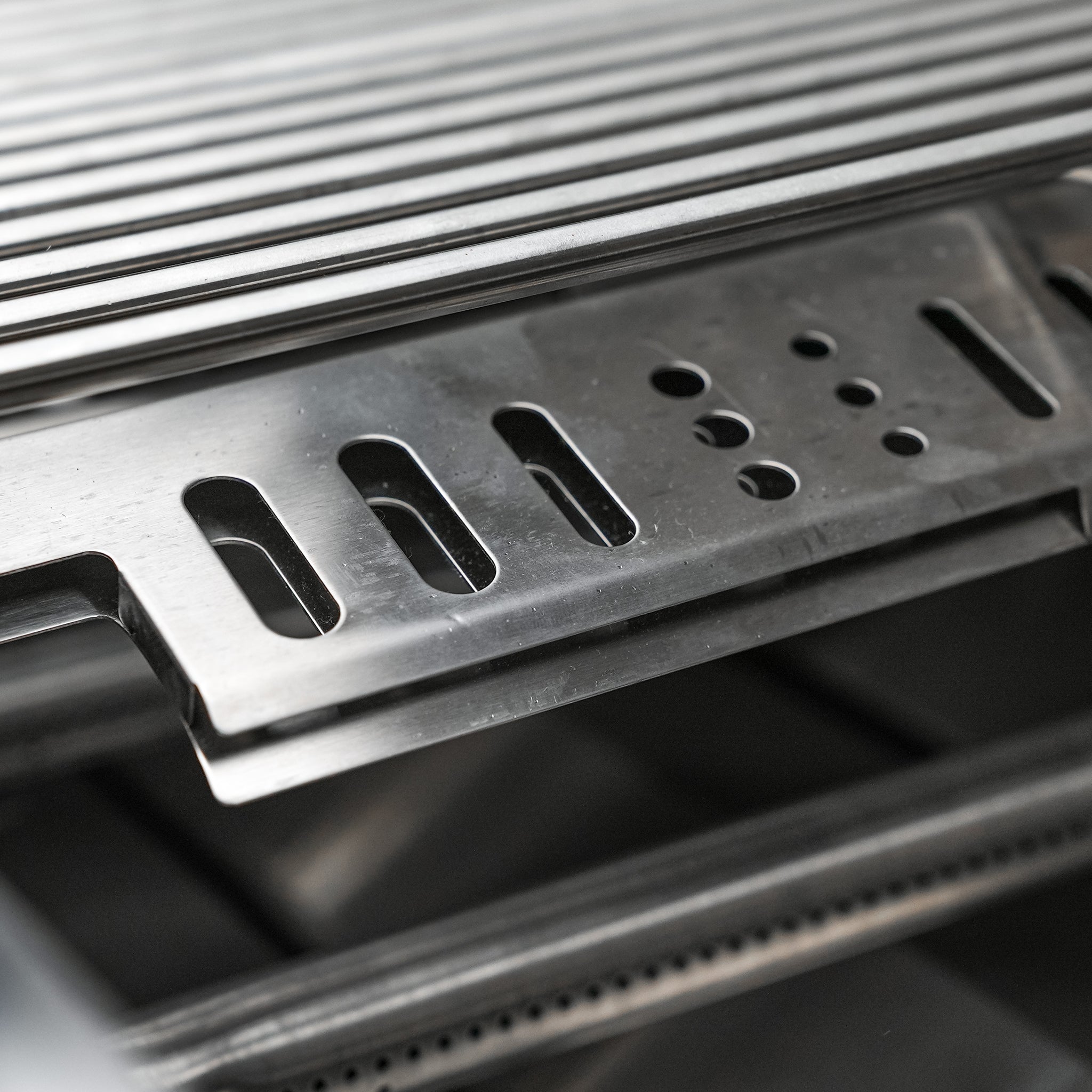 805 Deluxe Stainless Steel 6-Burner Outdoor Kitchen Island with 90-Degree Corner Beverage Center and Fridge Cabinet