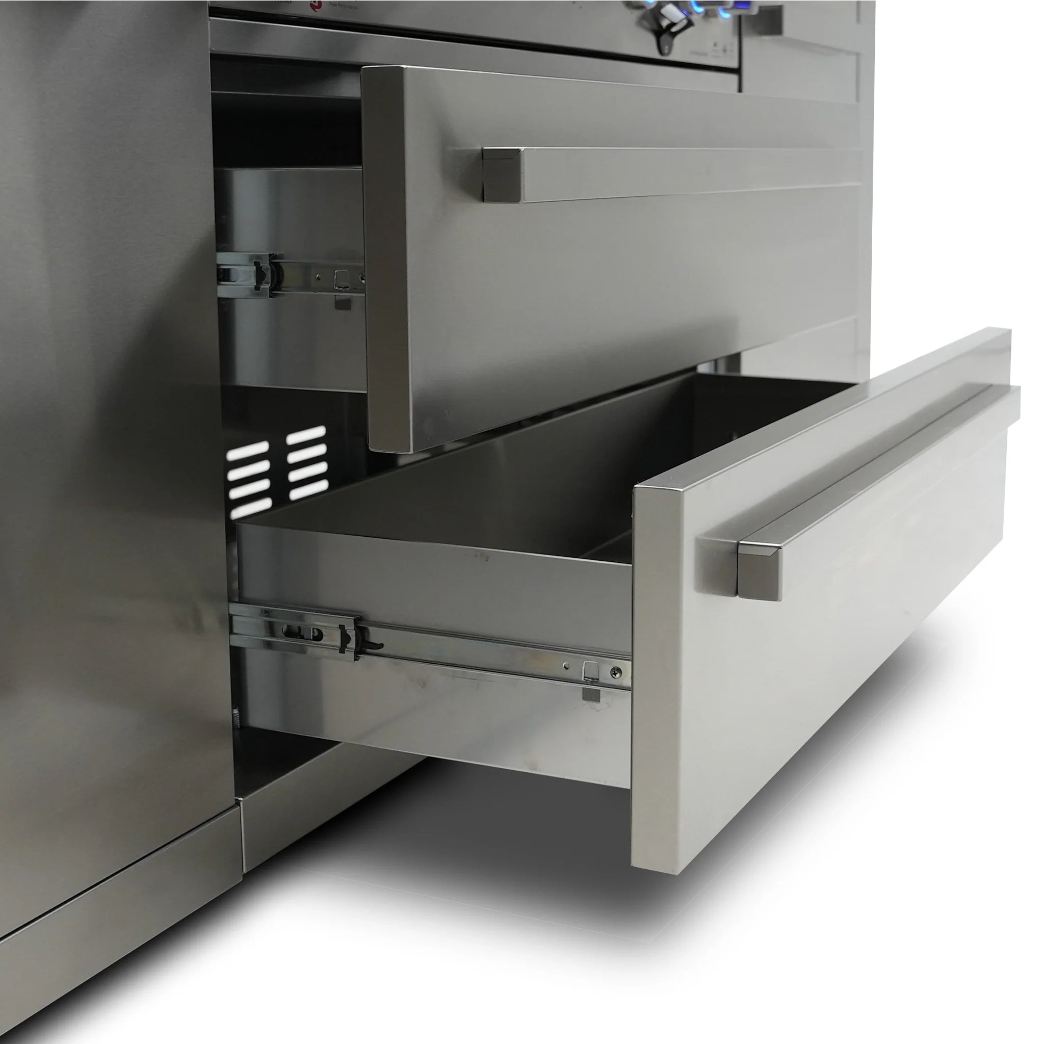 805 Deluxe 11 ft. Stainless Steel 6-Burner Outdoor Kitchen Island with Beverage Center