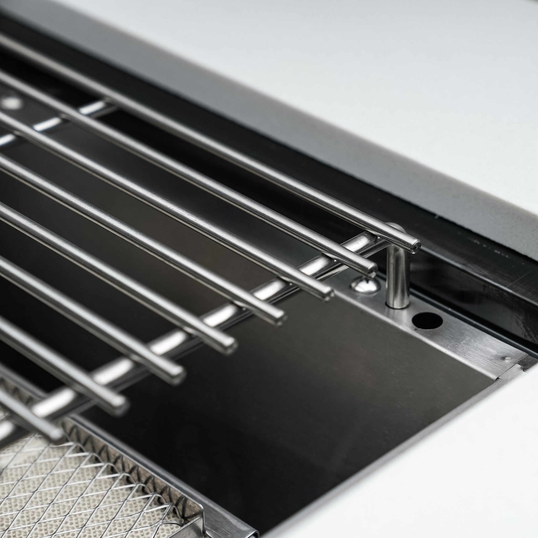 805 Deluxe 11 ft. Stainless Steel 6-Burner Outdoor Kitchen Island with Beverage Center and Fridge Cabinet