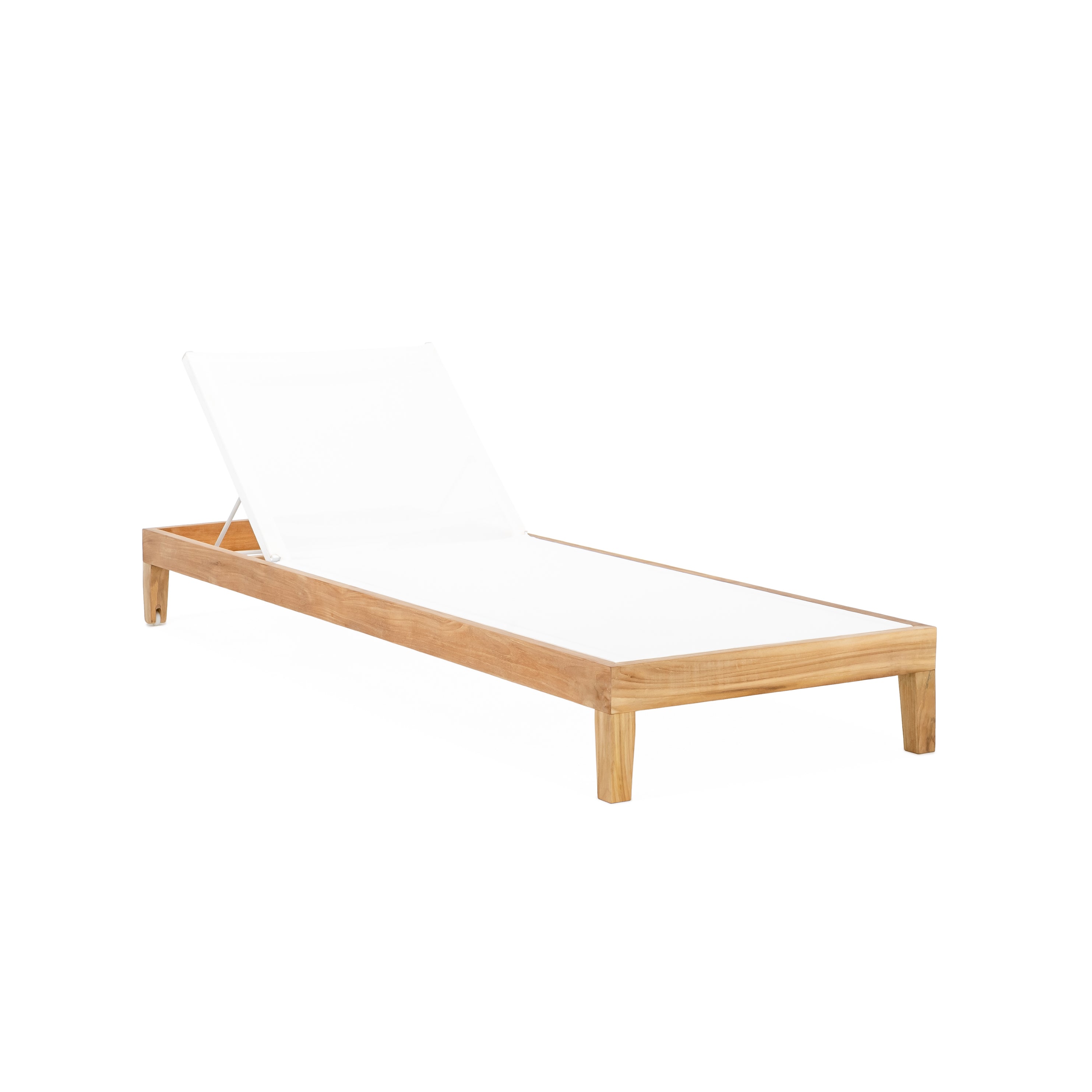 Classic Teak Sling Chaise Lounge