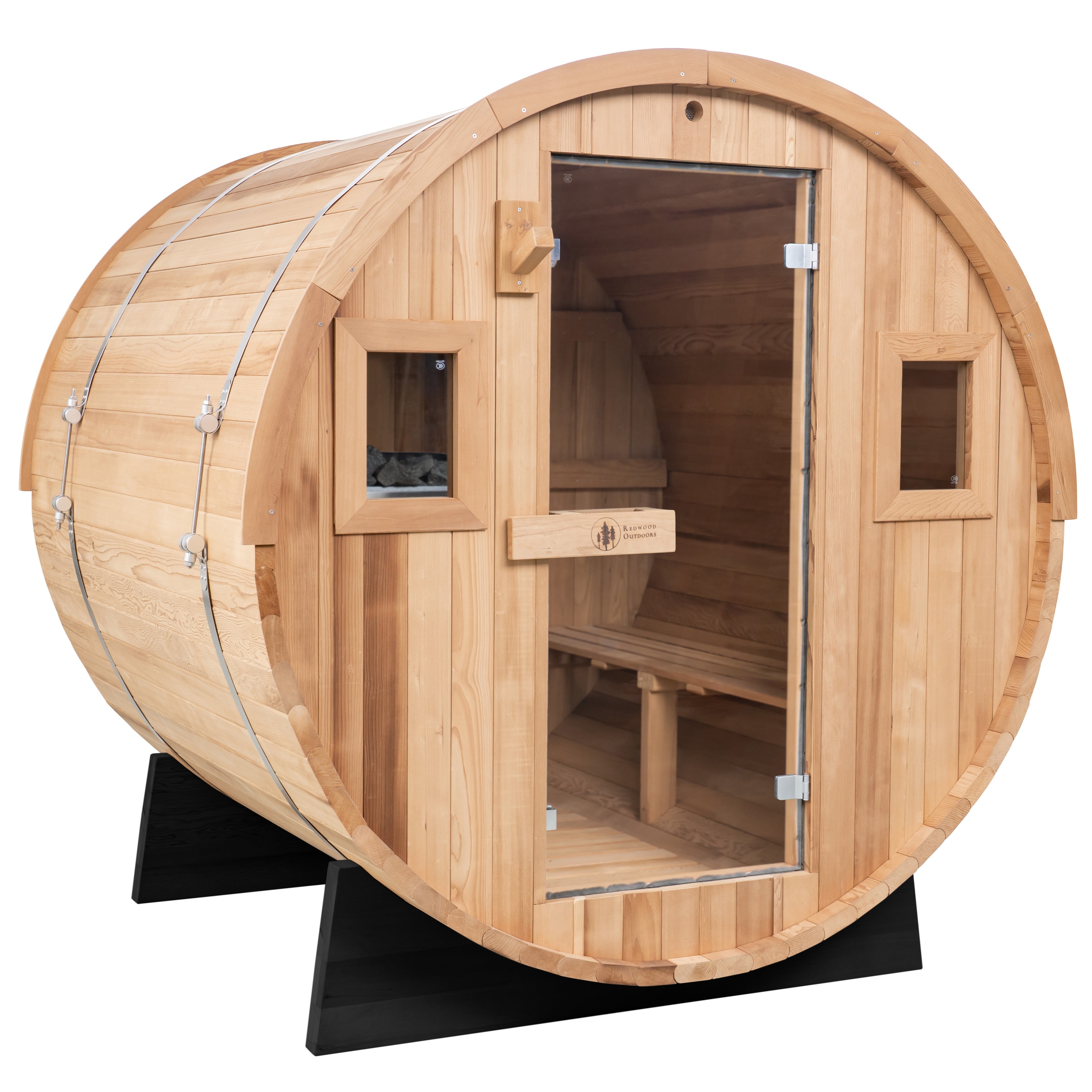 6-Person Barrel Outdoor Sauna