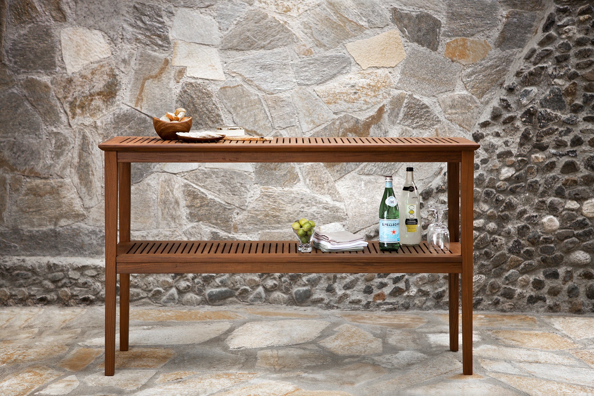 Opal 55" Rectangular Ipe Wood Console Table