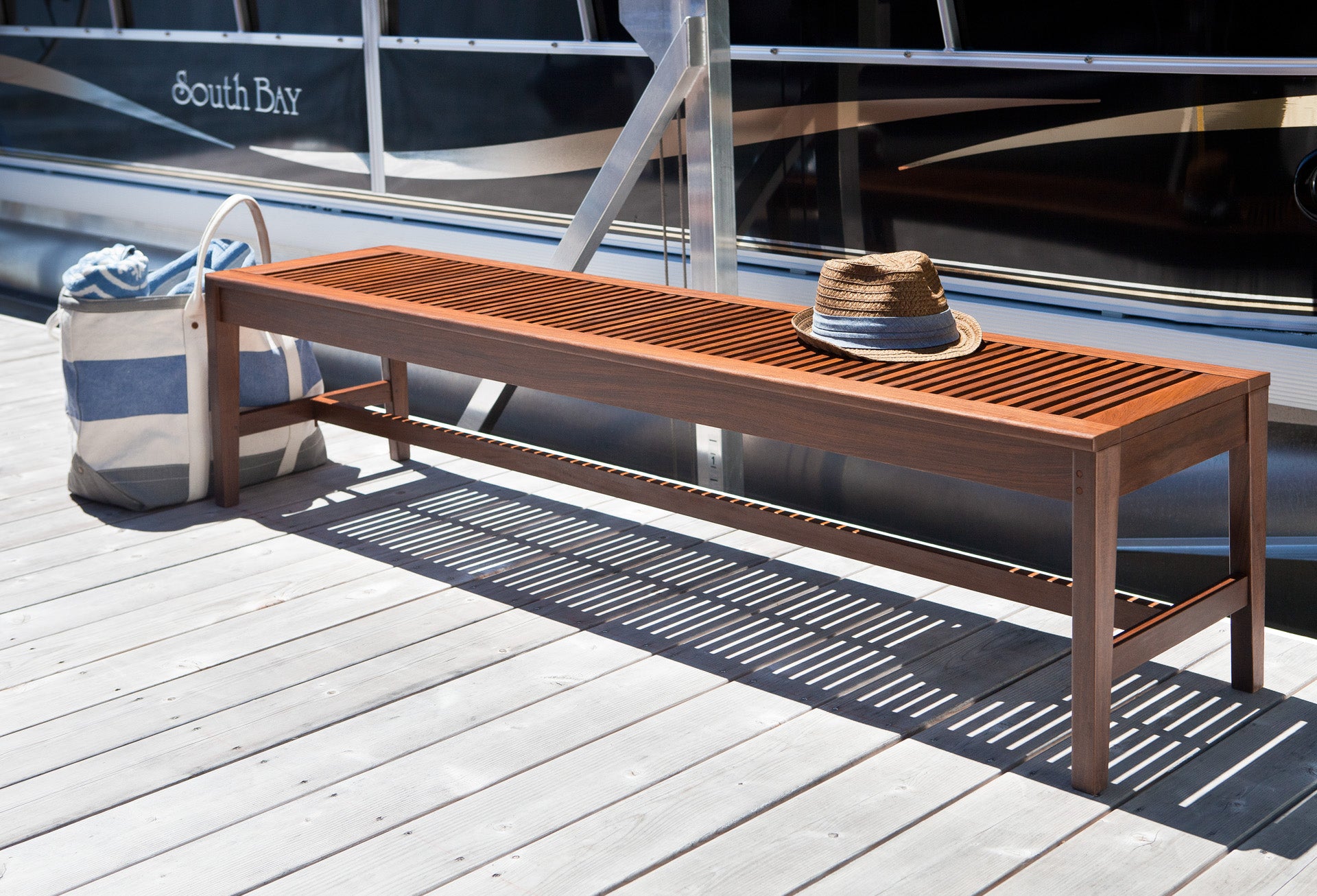 Opal 72" Ipe Wood Bench