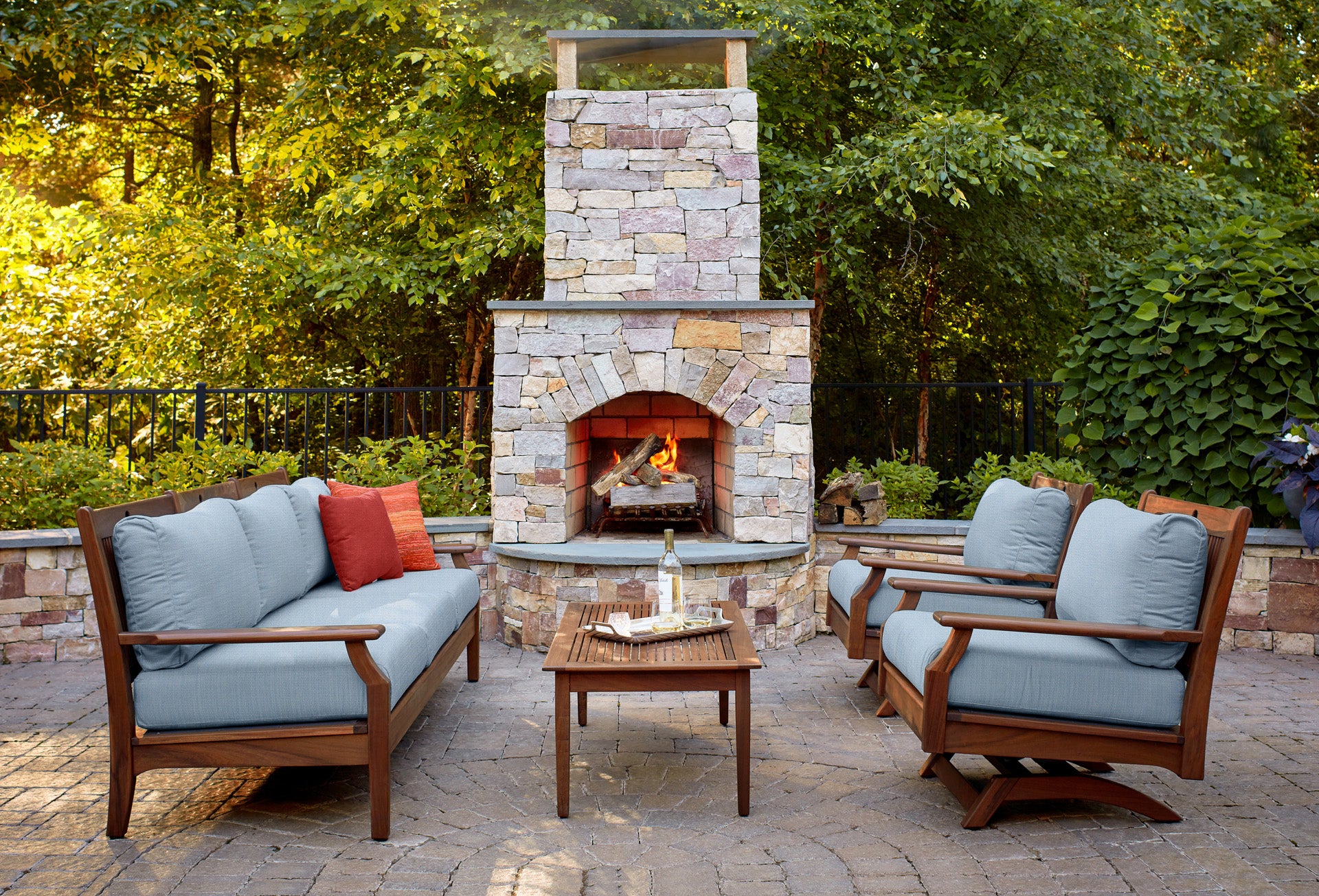 Opal Ipe Wood Swivel Rocker