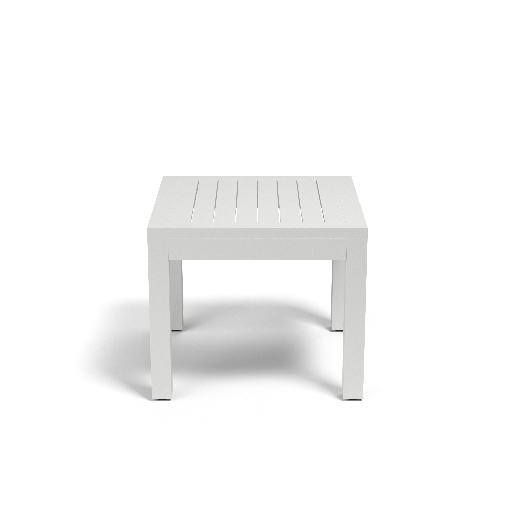Naples 21" Square Aluminum End Table