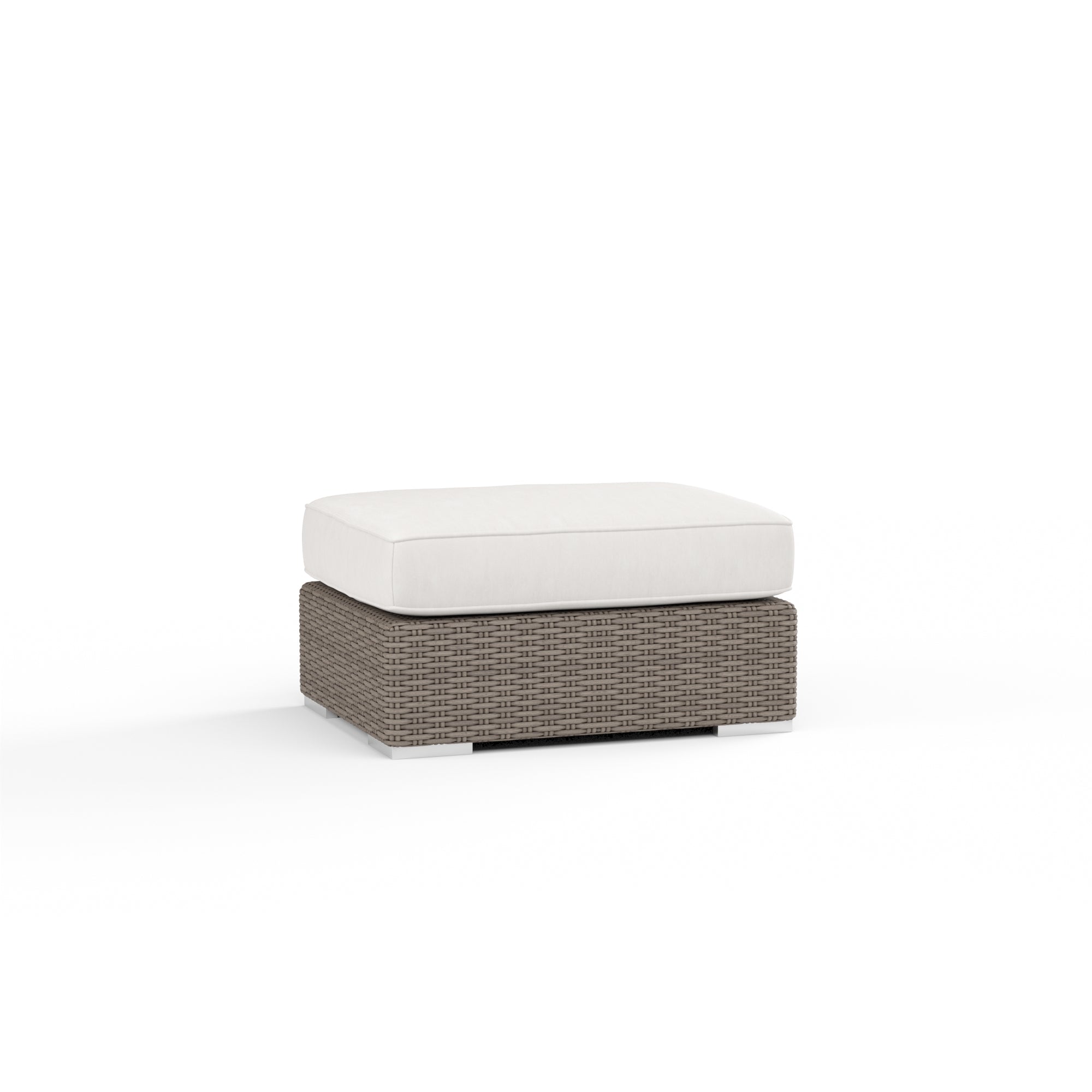 Coronado Wicker Ottoman