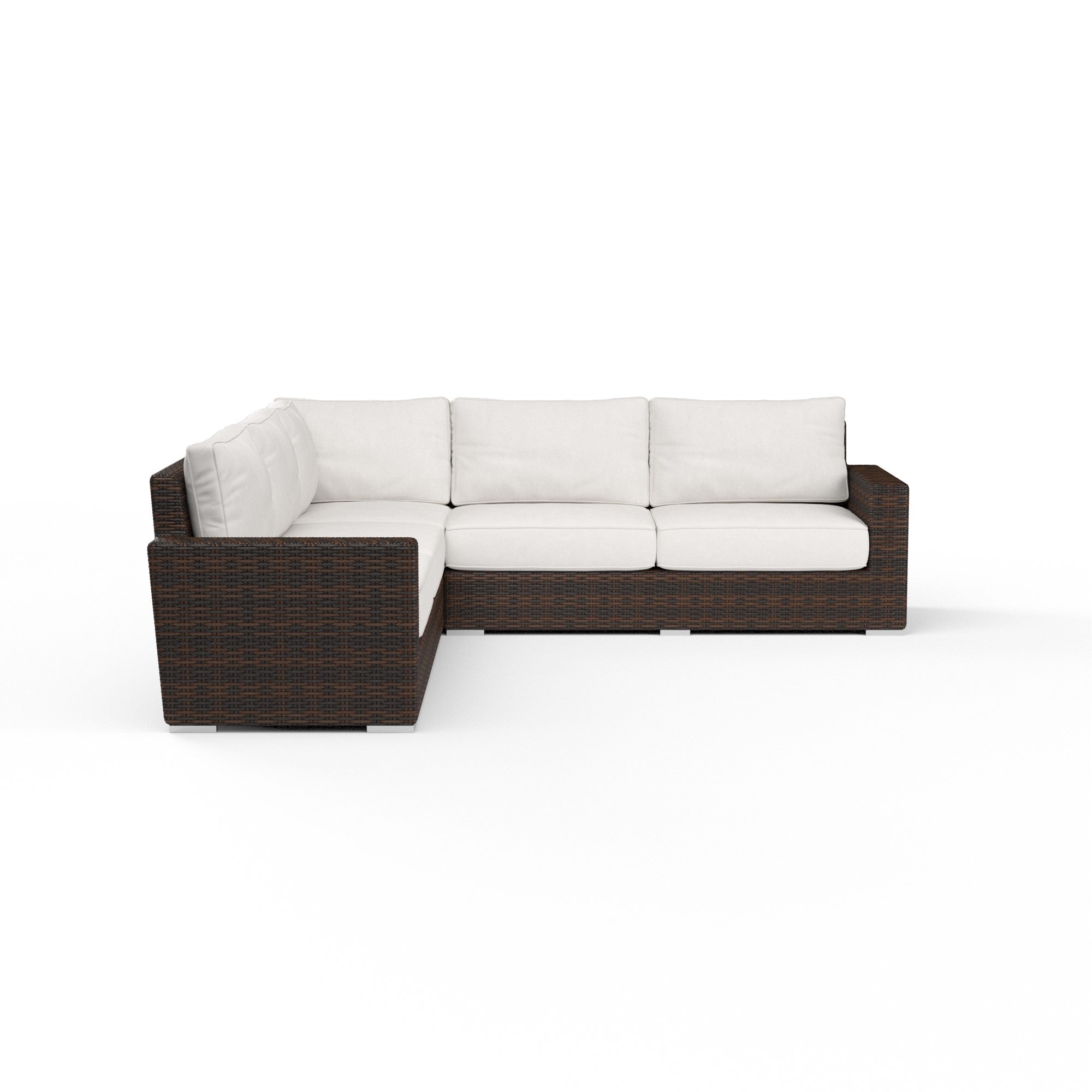 Montecito 4-Seat Wicker Sectional Set