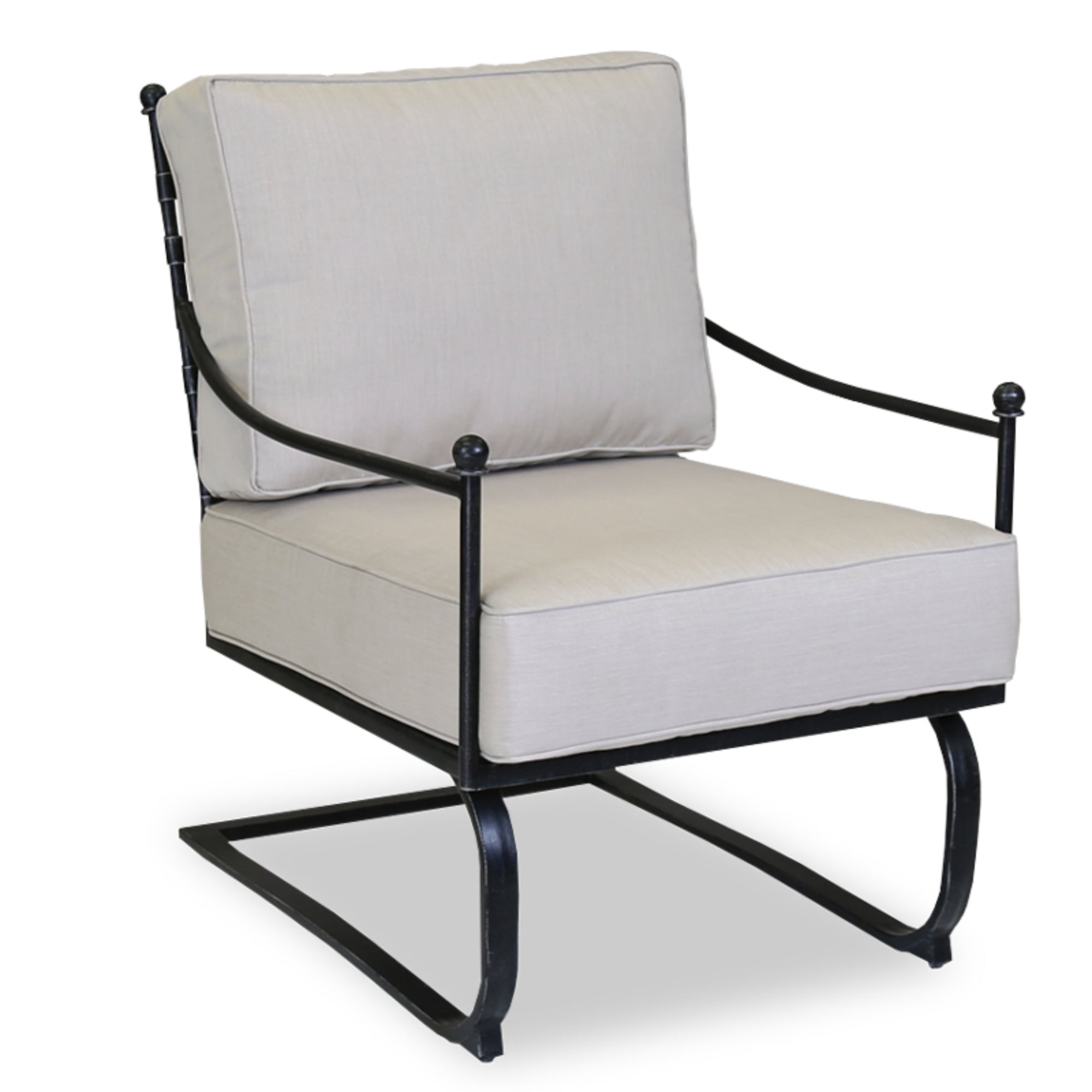 Provence Wrought Iron Club Rocker