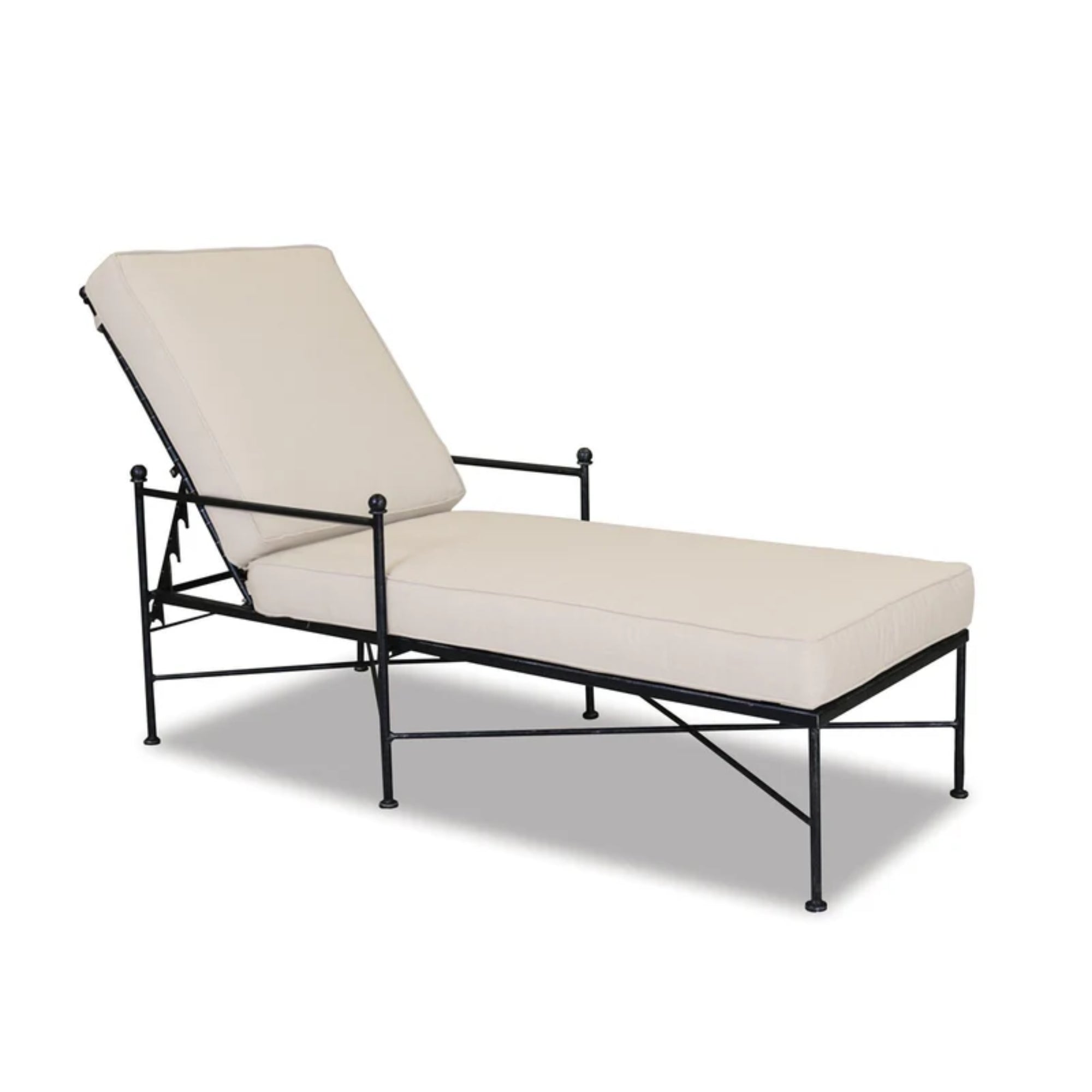 Provence Wrought Iron Chaise Lounge
