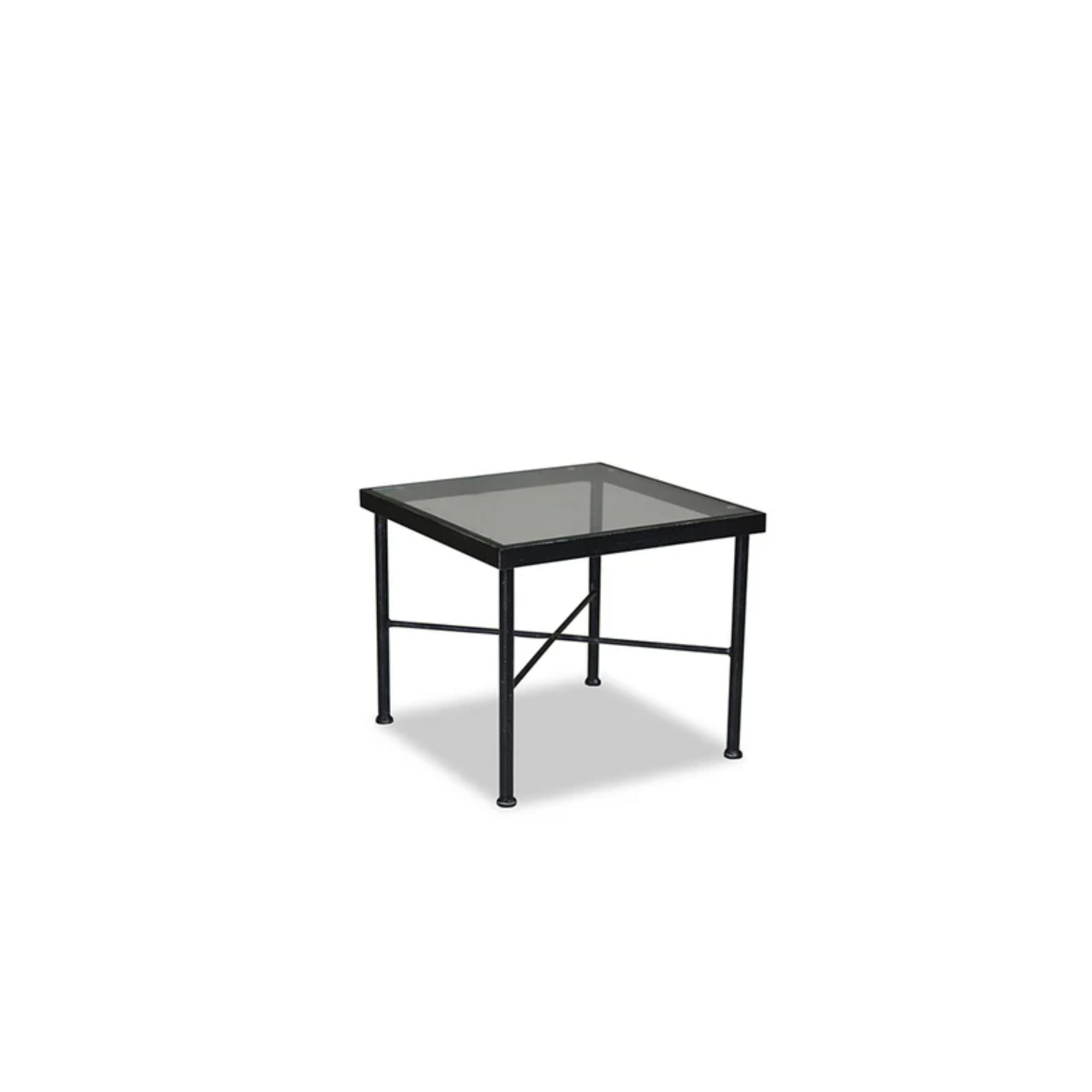Provence 21" Square Wrought Iron End Table