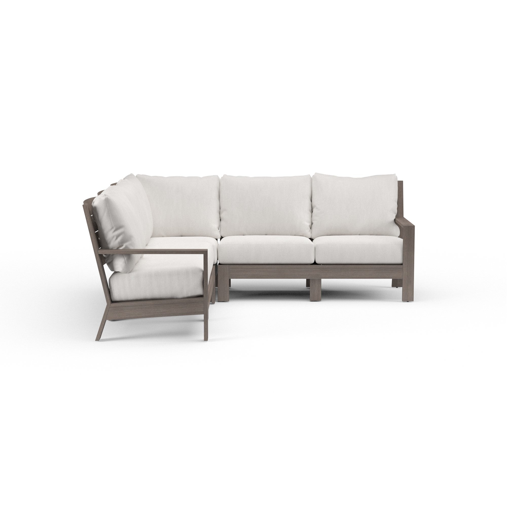 Laguna 4-Seat Aluminum Sectional Set
