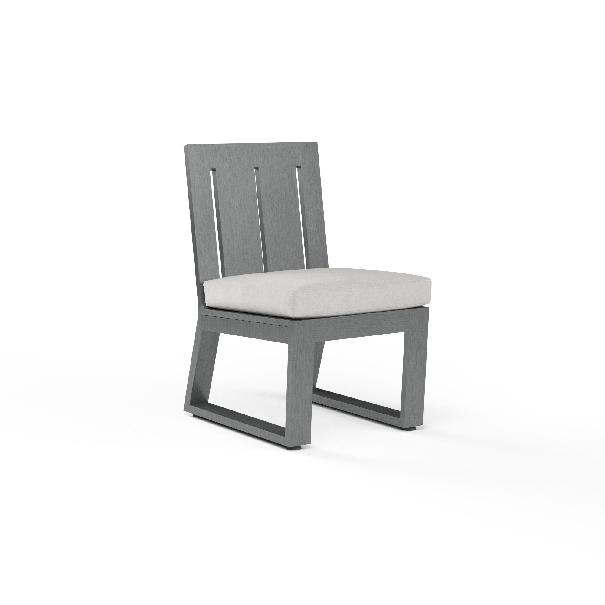 Redondo Aluminum Cushioned Dining Side Chair